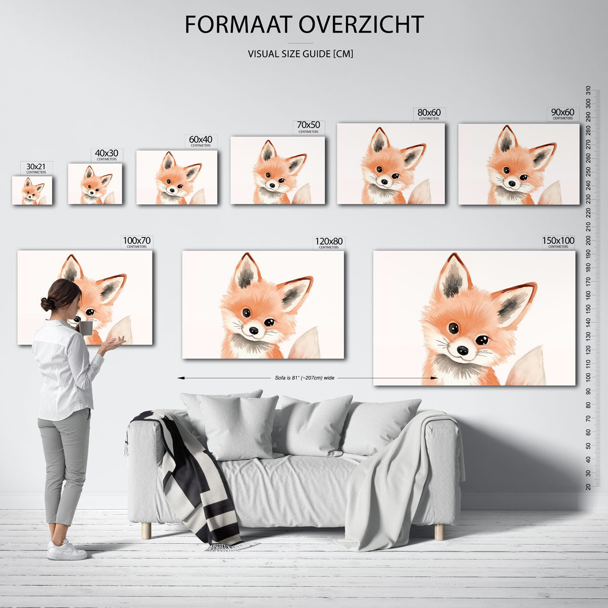 Vrolijke vos Poster