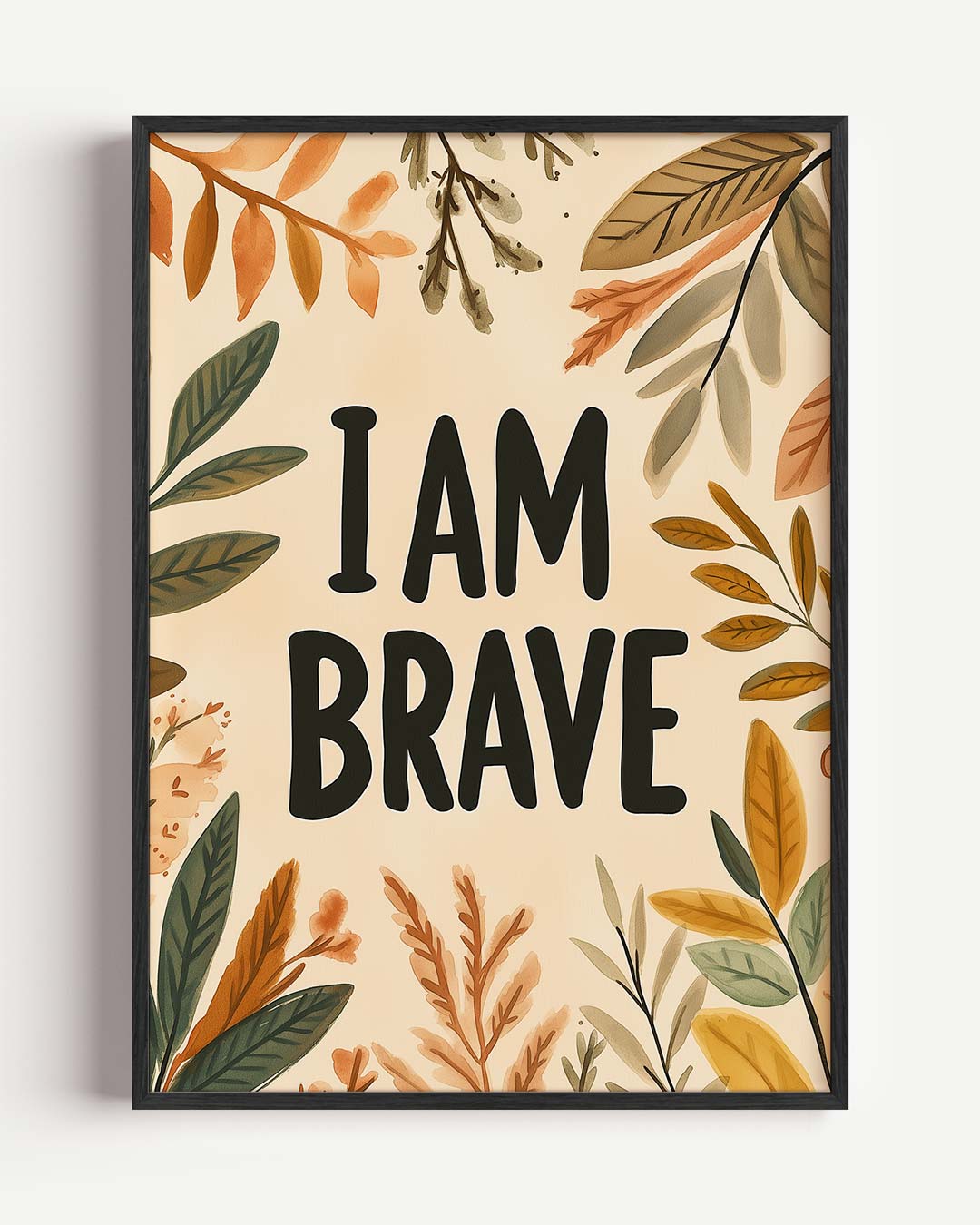 Dappere Quote Botanische Poster-WallArtistic
