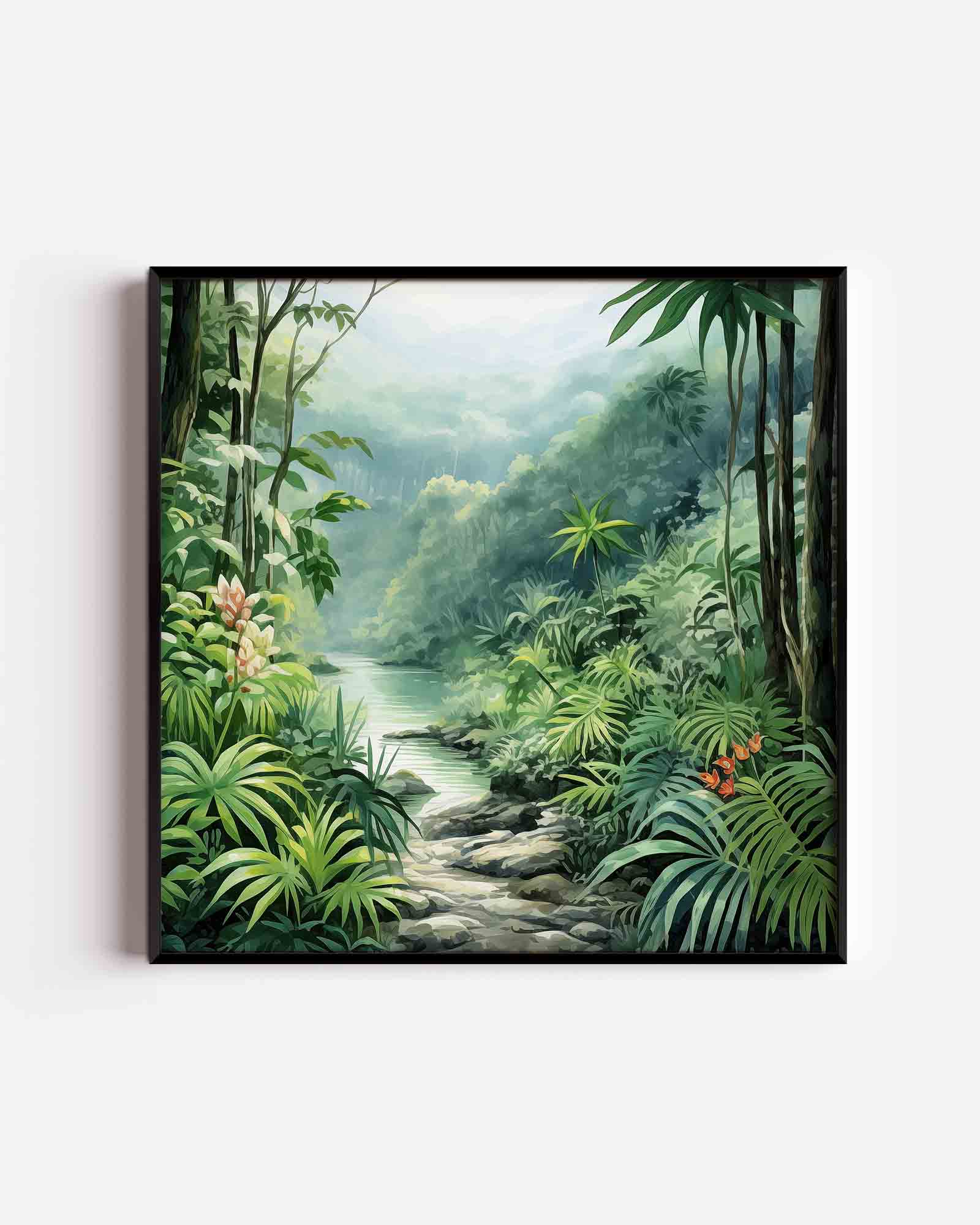 Tropisch landschap Poster