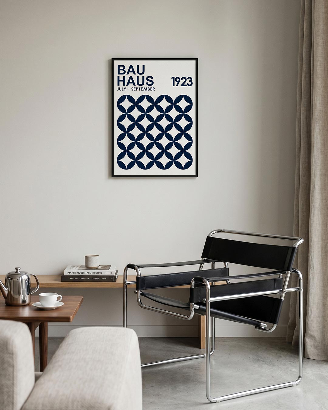 Cirkelpatroon en tekst Poster