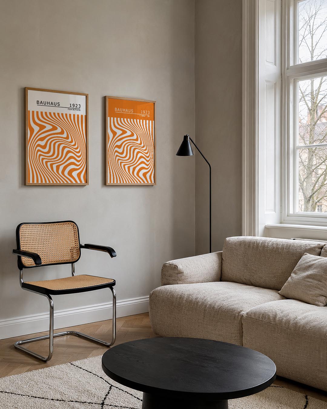 Golvend lijnenspel Posterset