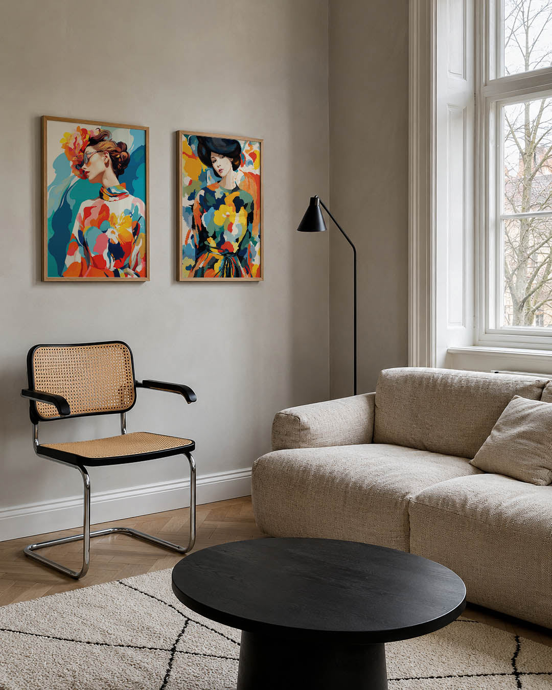 Vorm en kleurenspel Posterset