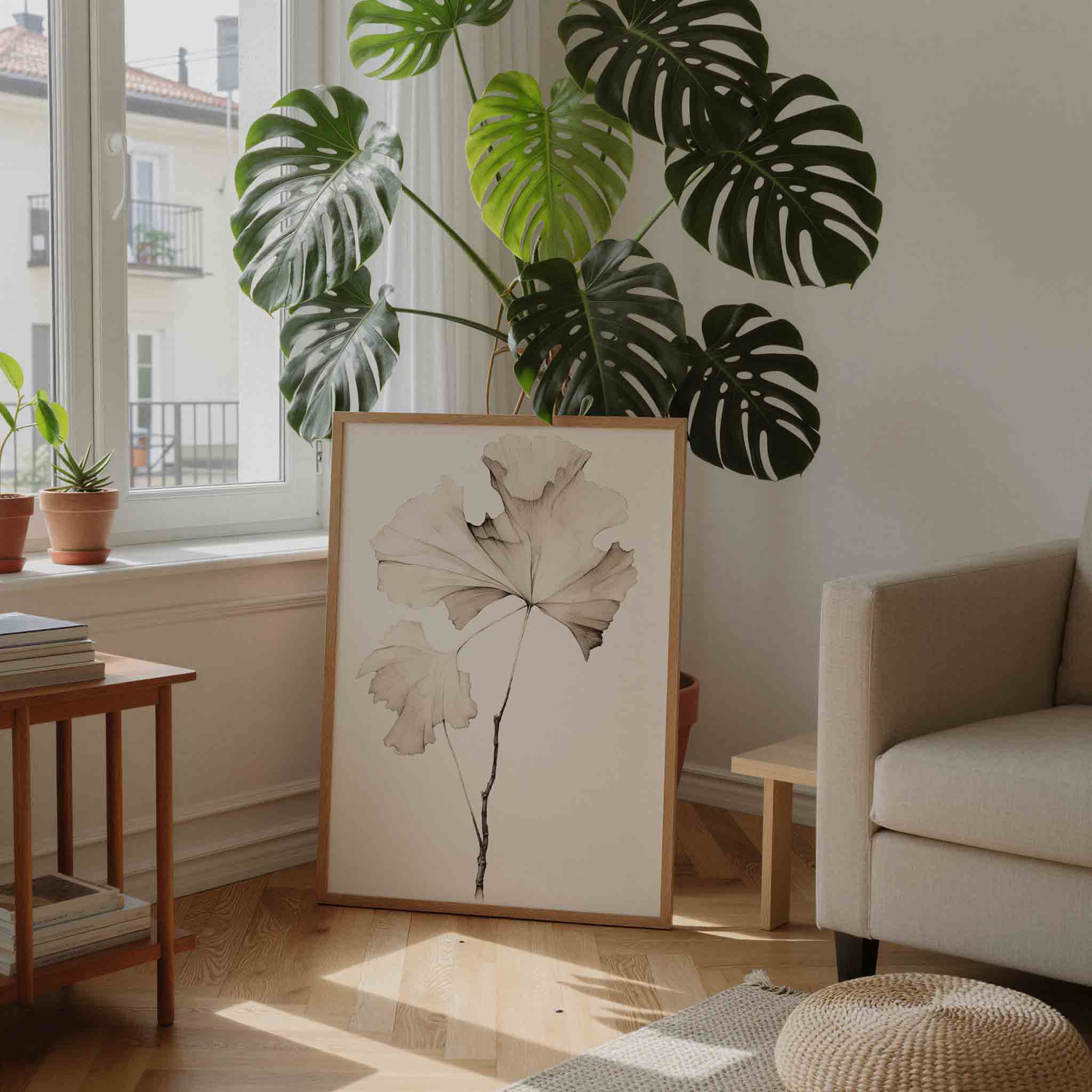 Ginkgo bladeren Poster