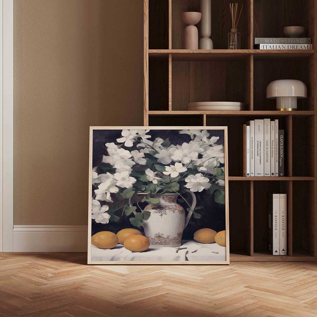 Bloemen en citroenen Poster