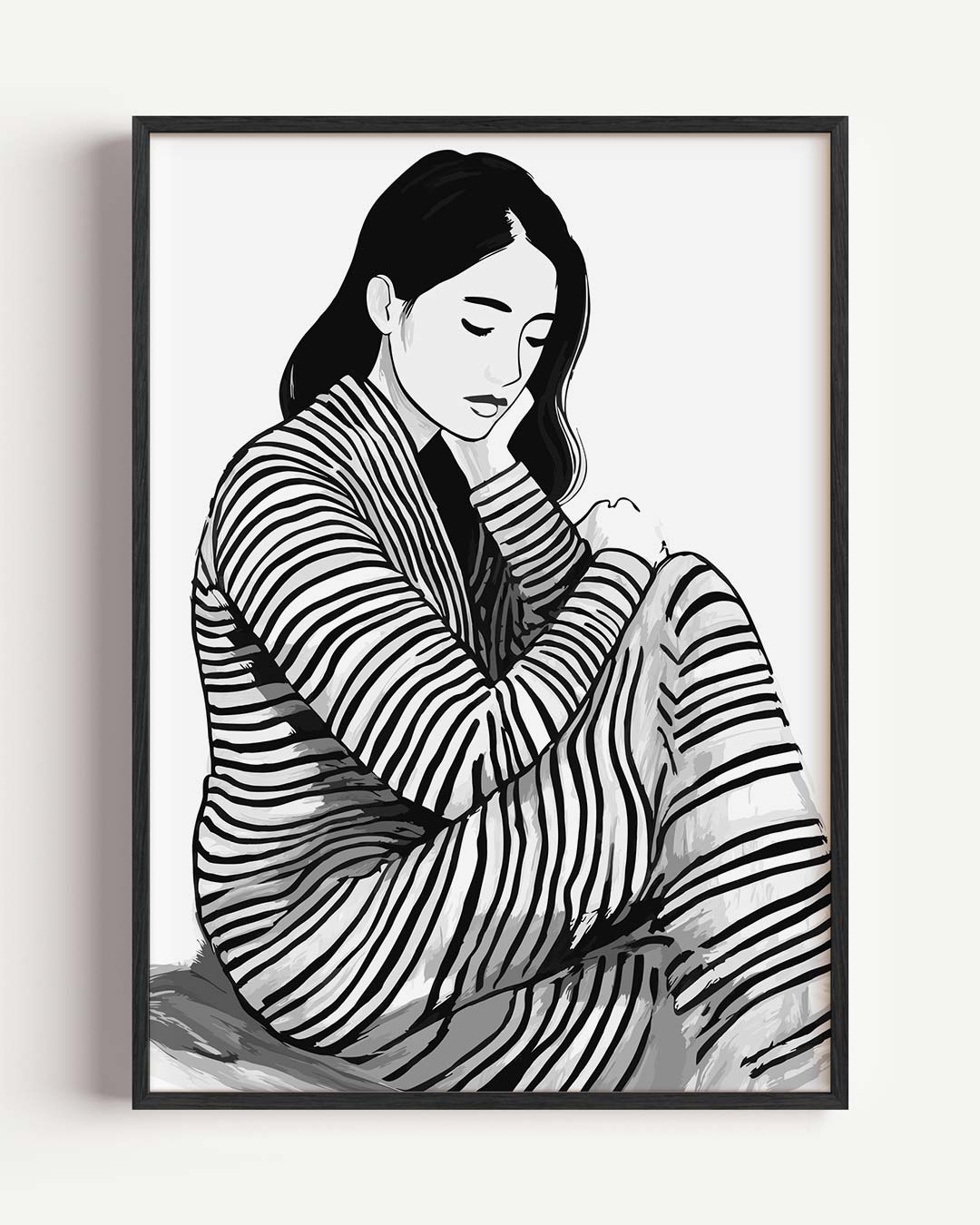 Stijlvolle Zebra Vibes Poster-WallArtistic