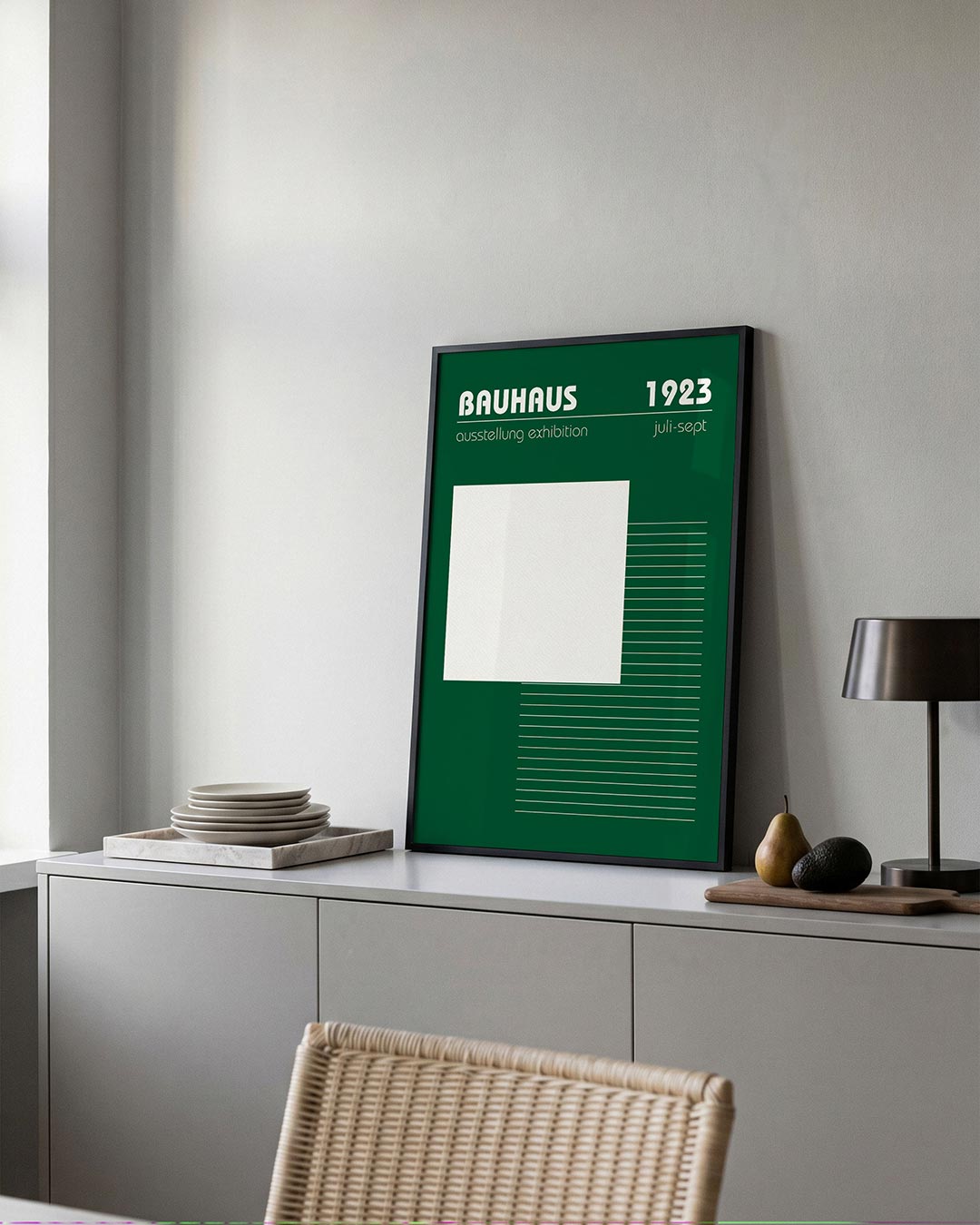 Lijnen en vlakte Poster