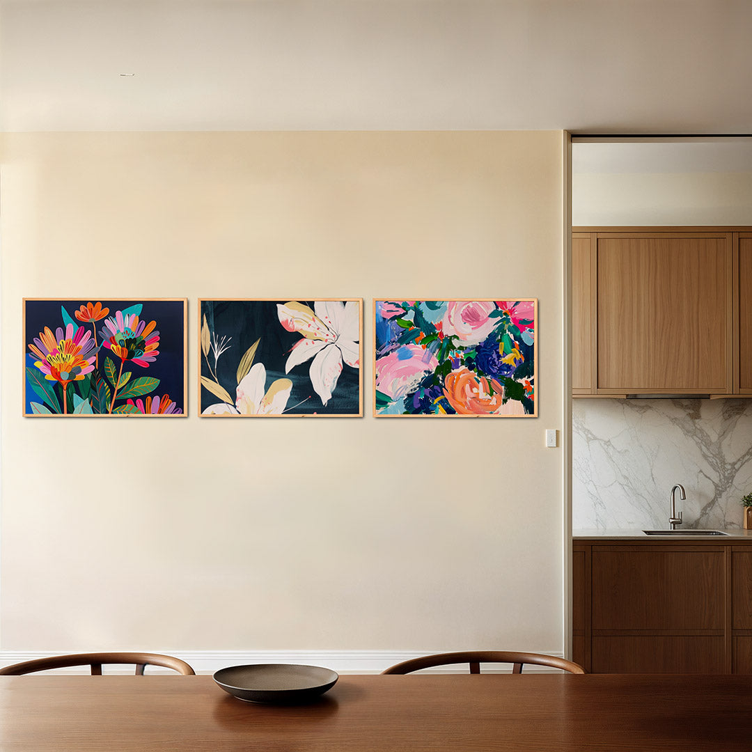 Bloemrijke kleurexplosie Posterset
