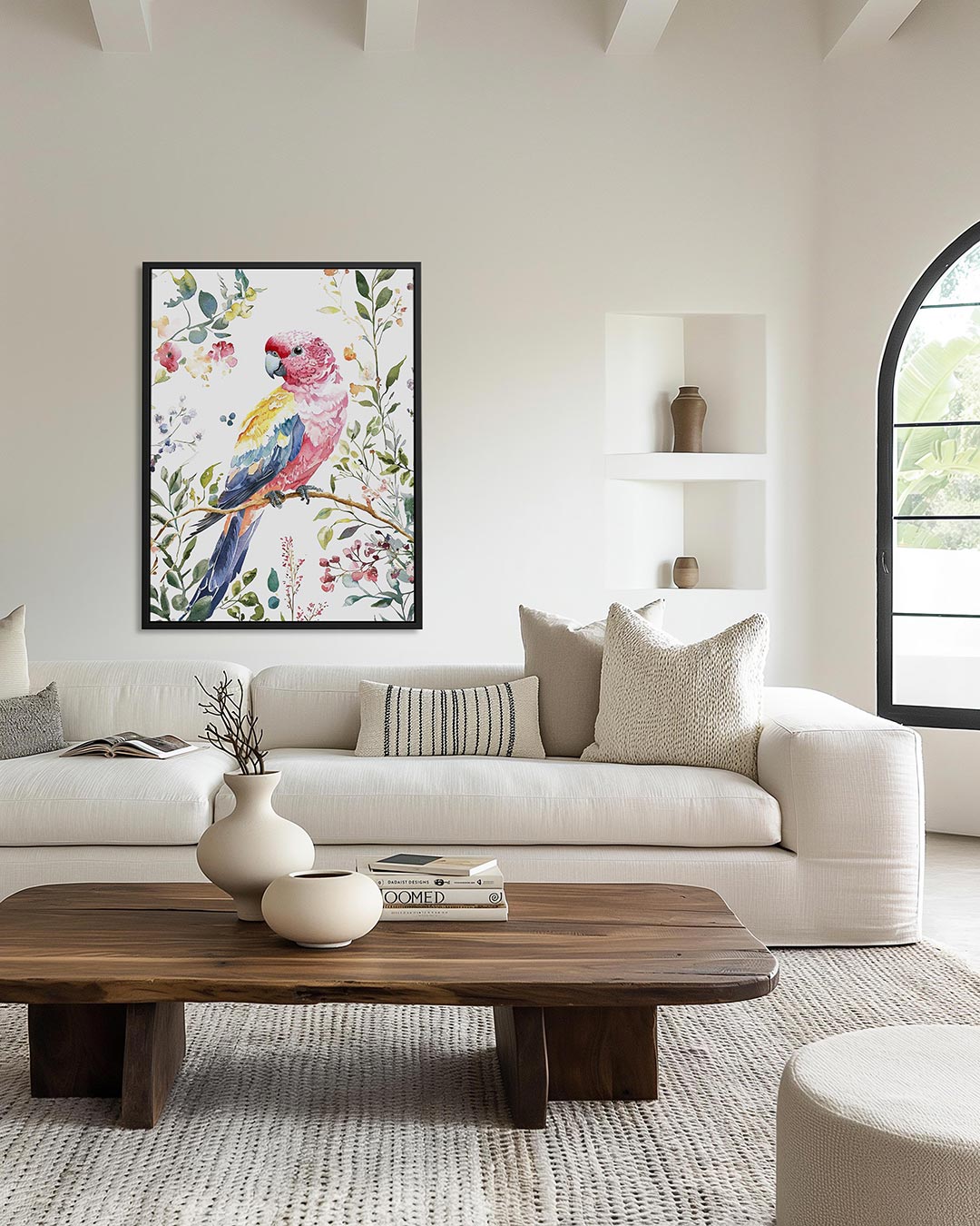 Vrolijke vogel illustratie Kunstwerk