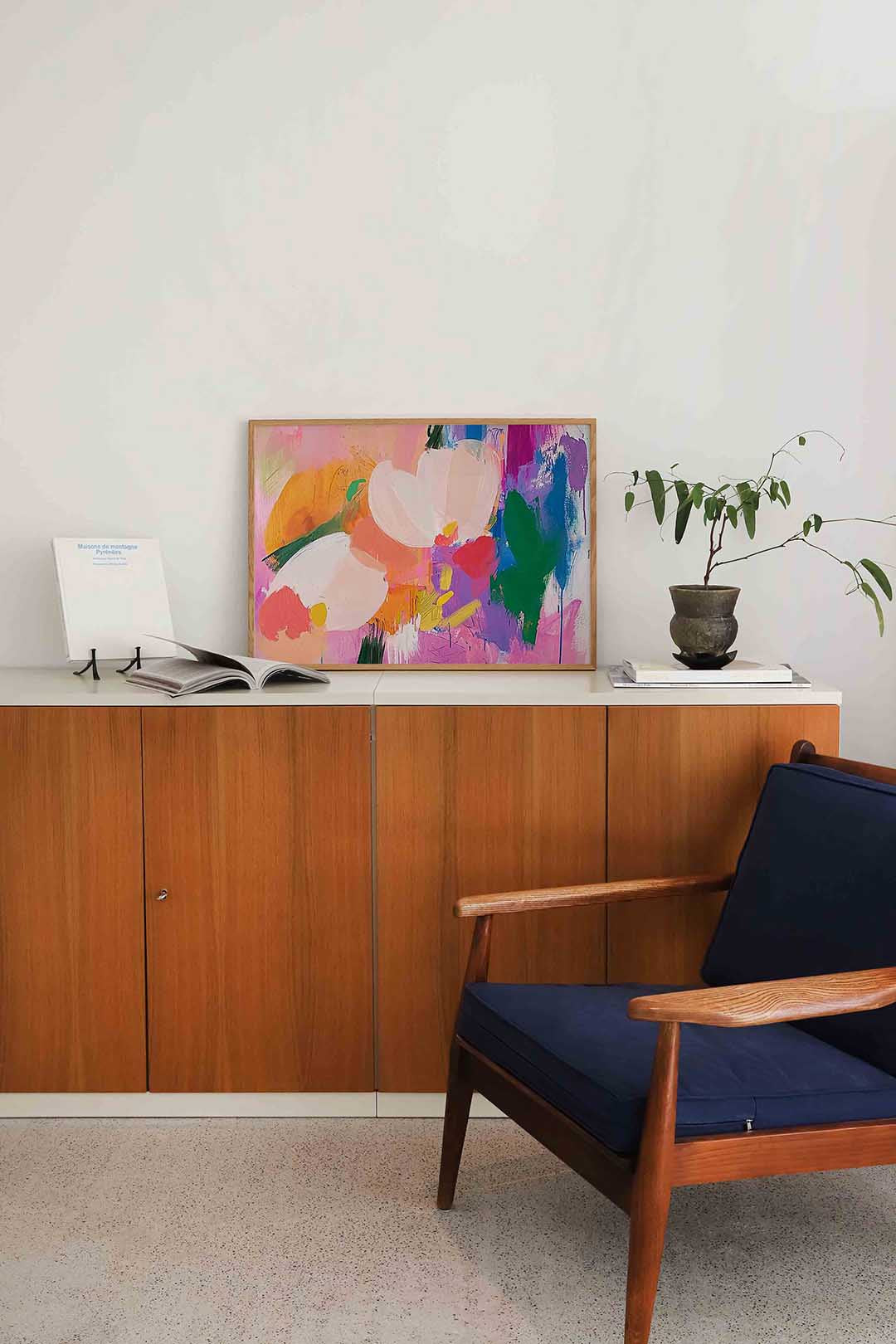 Bloem abstractie Poster