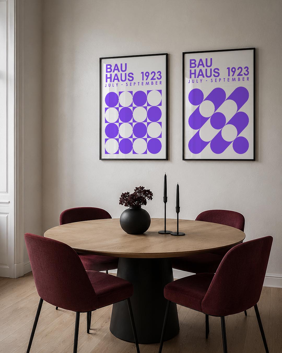 Cirkel en vierkant Posterset