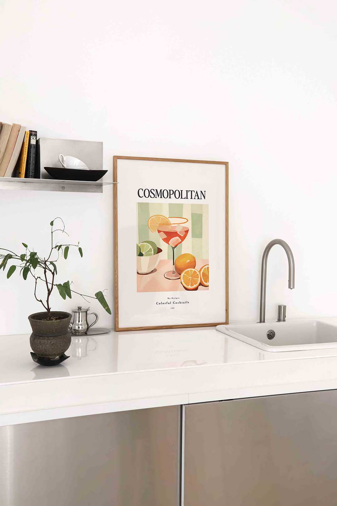 Cosmopolitan cocktail Poster