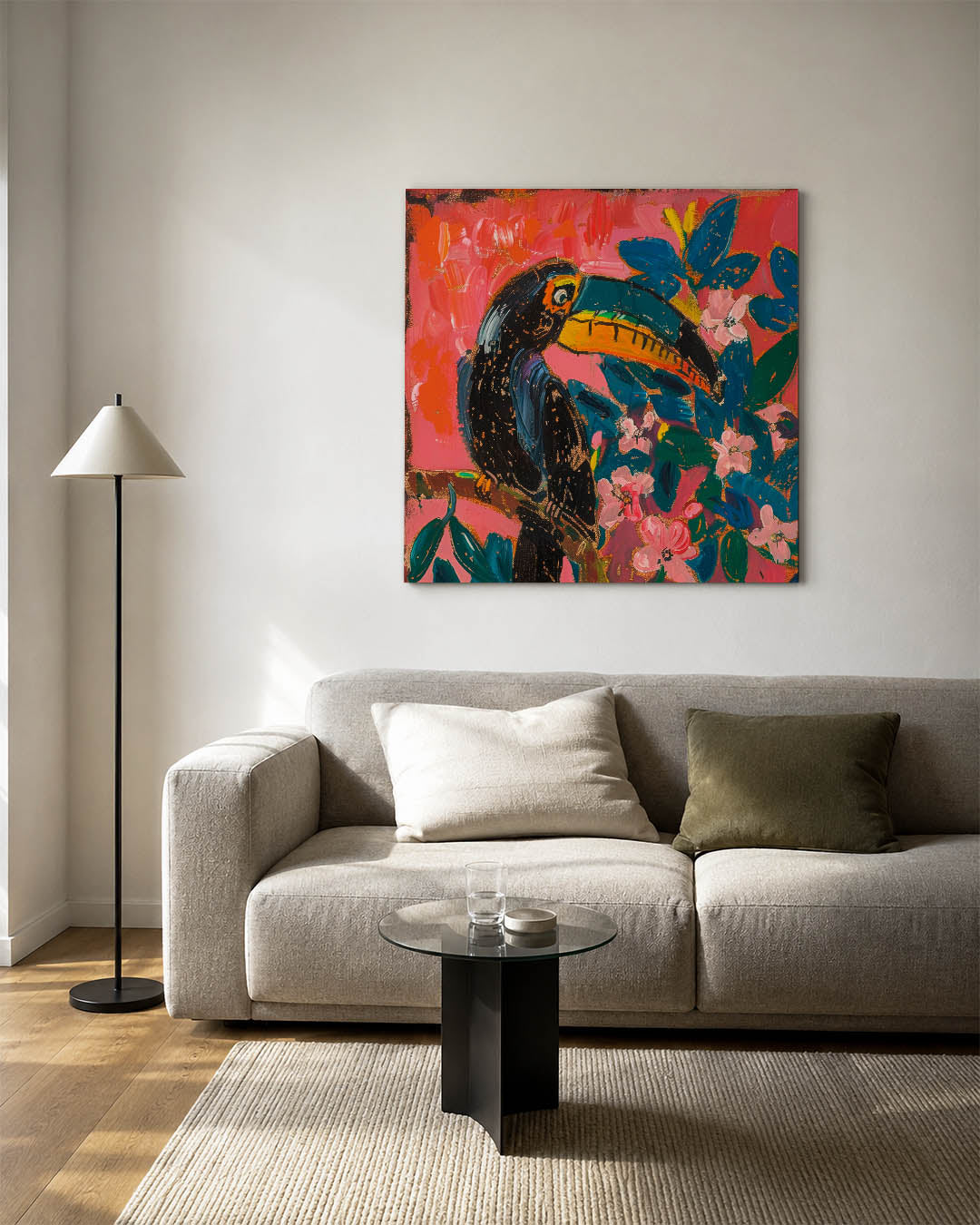 Vrolijke toekan Kunstwerk