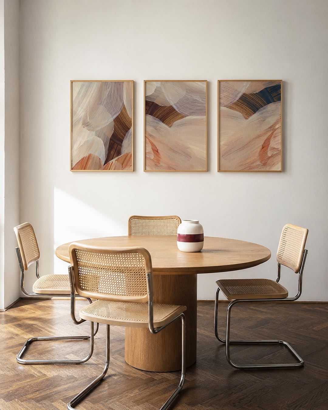 Zachte kleurvlakken Posterset