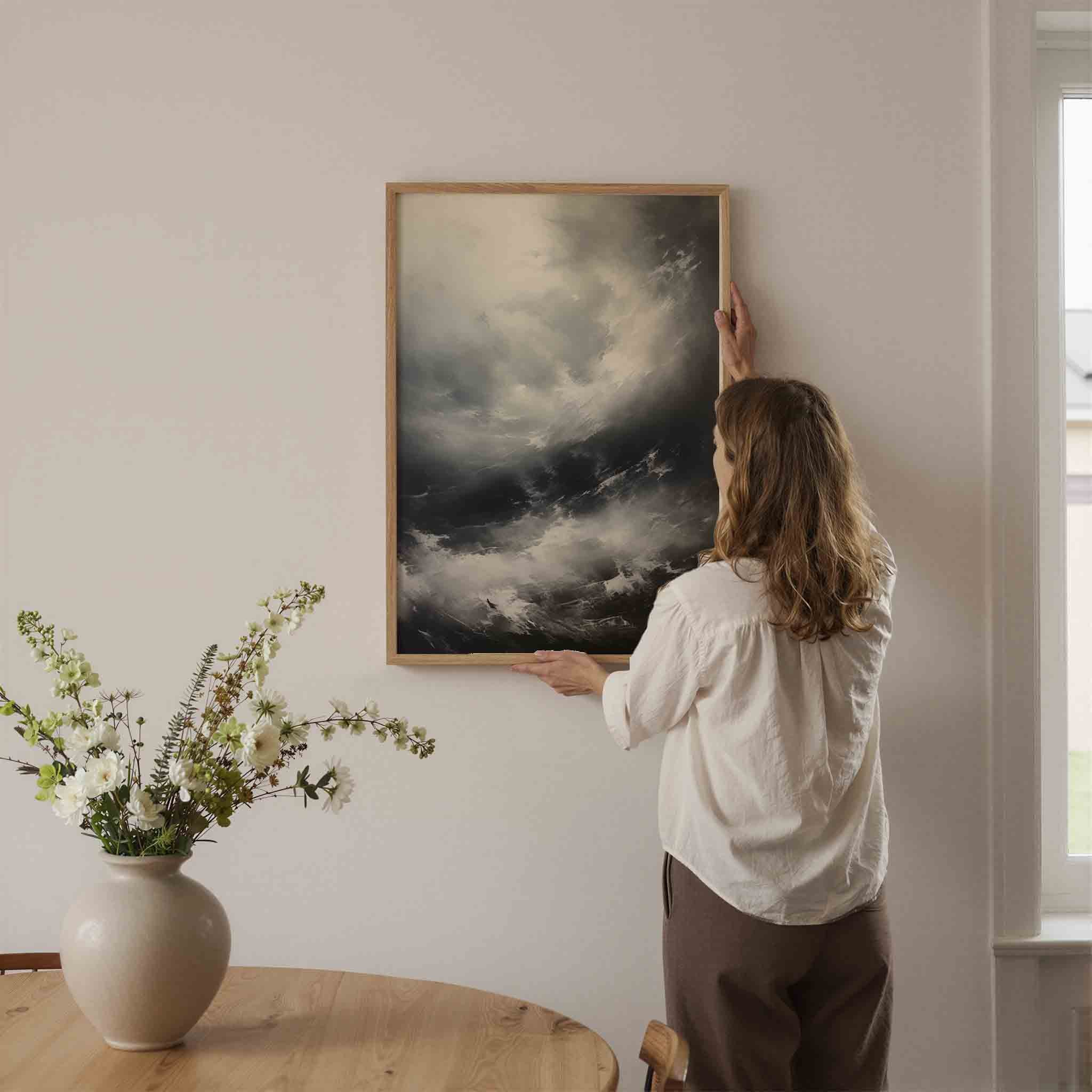 Dramatische wolkenlucht Poster