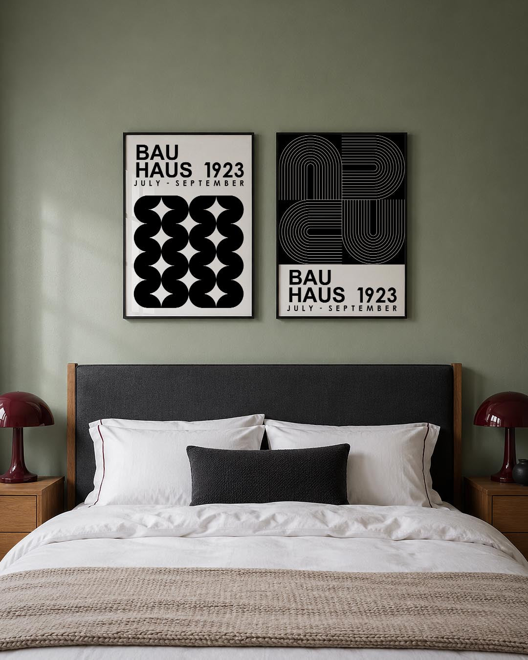 Zwart wit ritme Posterset