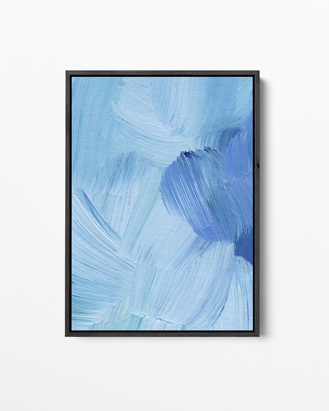 Dynamische blauwtinten Kunstwerk