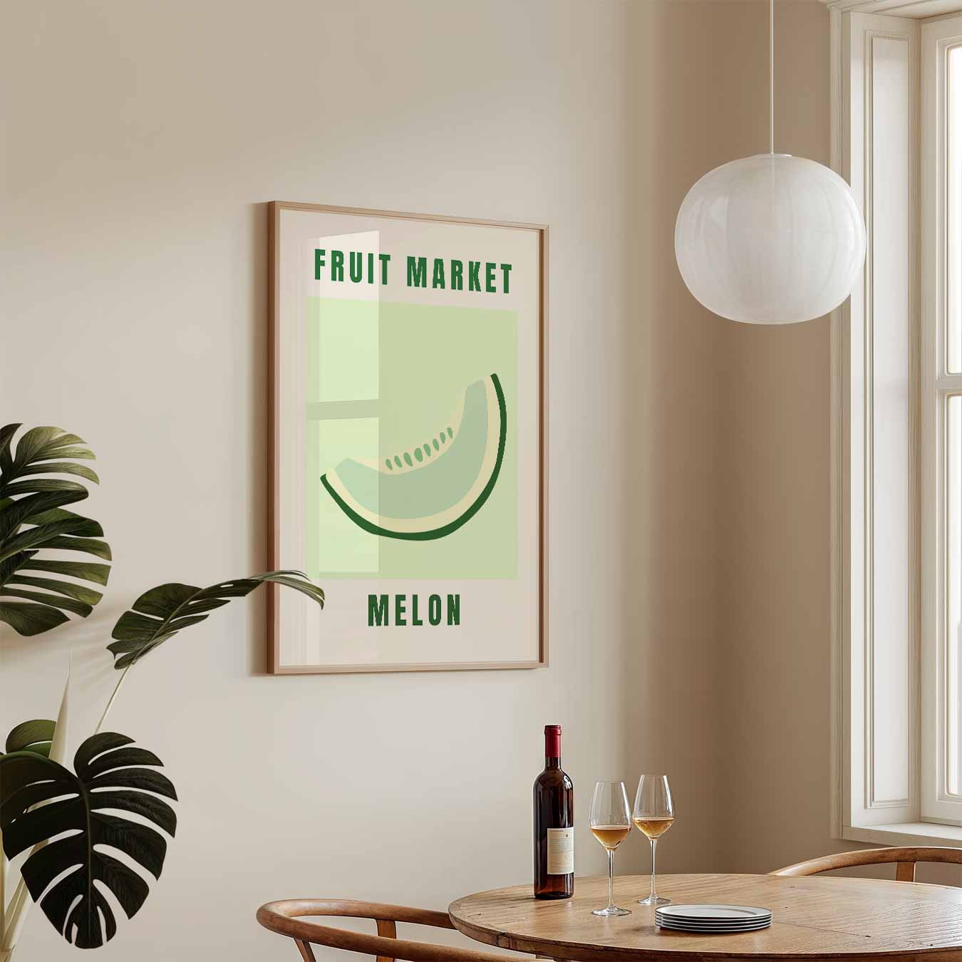 Fruitmarkt Meloen Poster-WallArtistic
