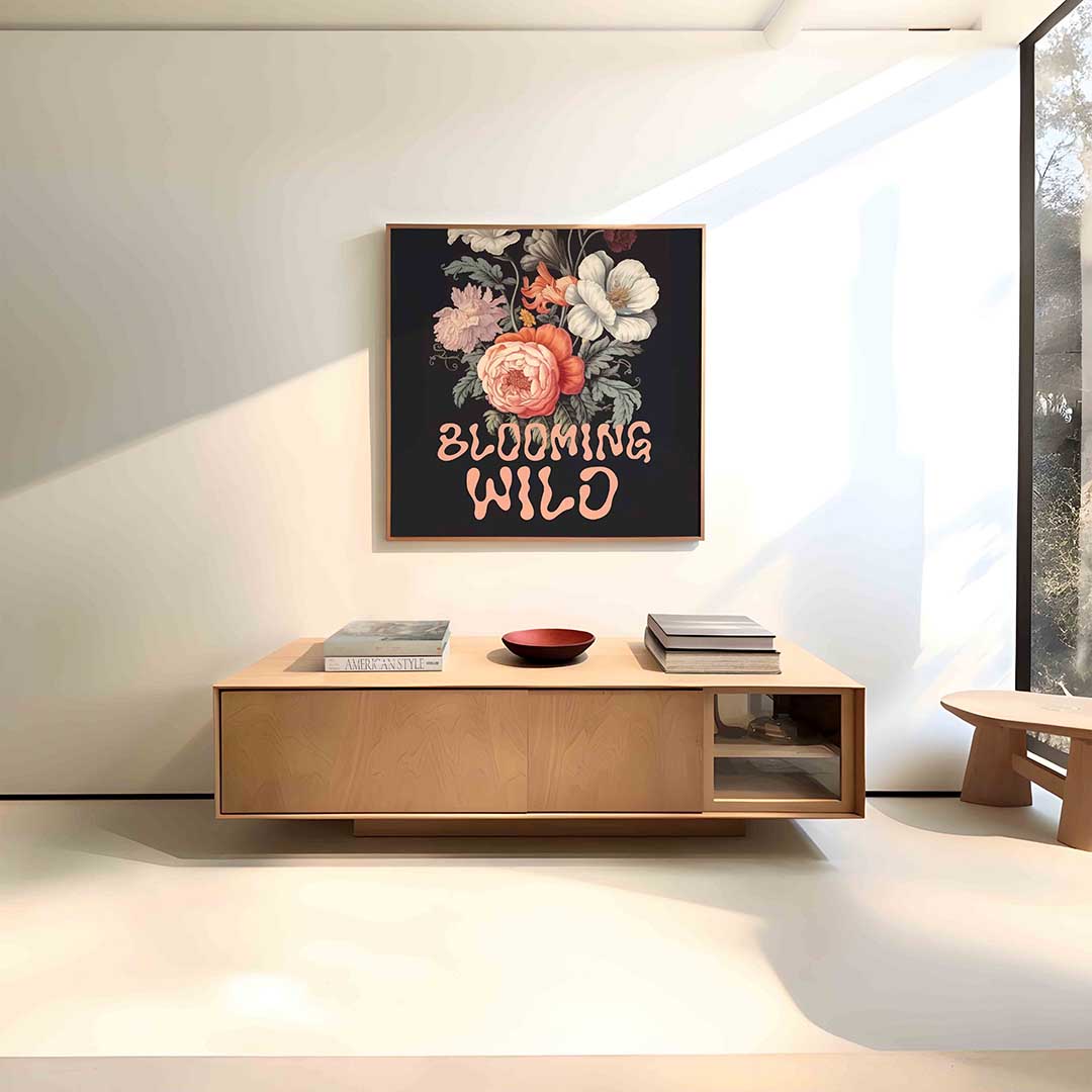 Bloemen en bladeren Poster