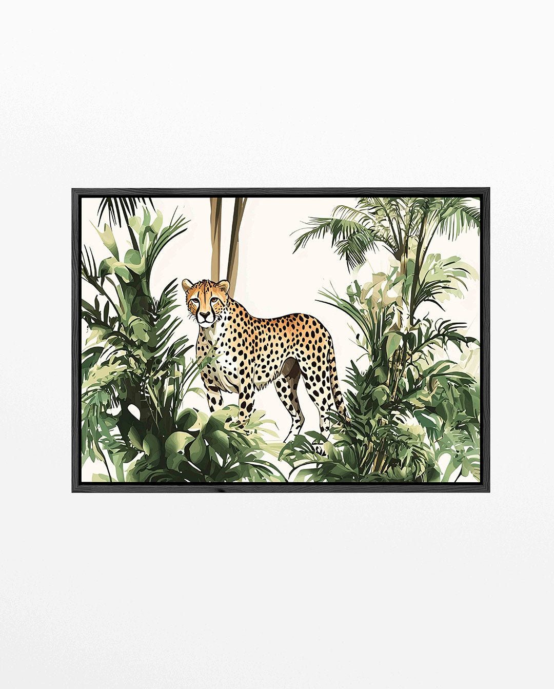Luipaard in jungle Kunstwerk