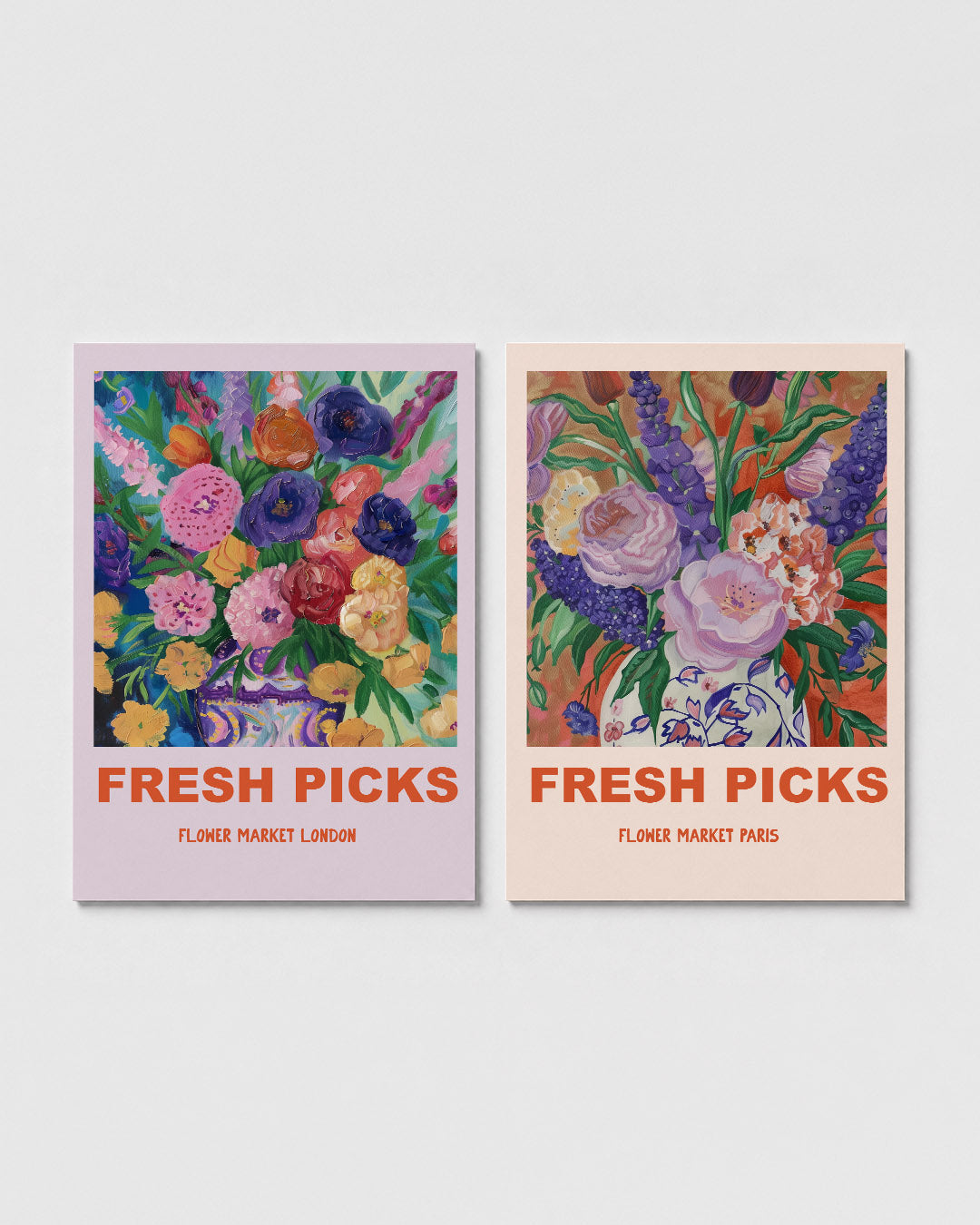 Bloemrijke kleurexplosie Posterset