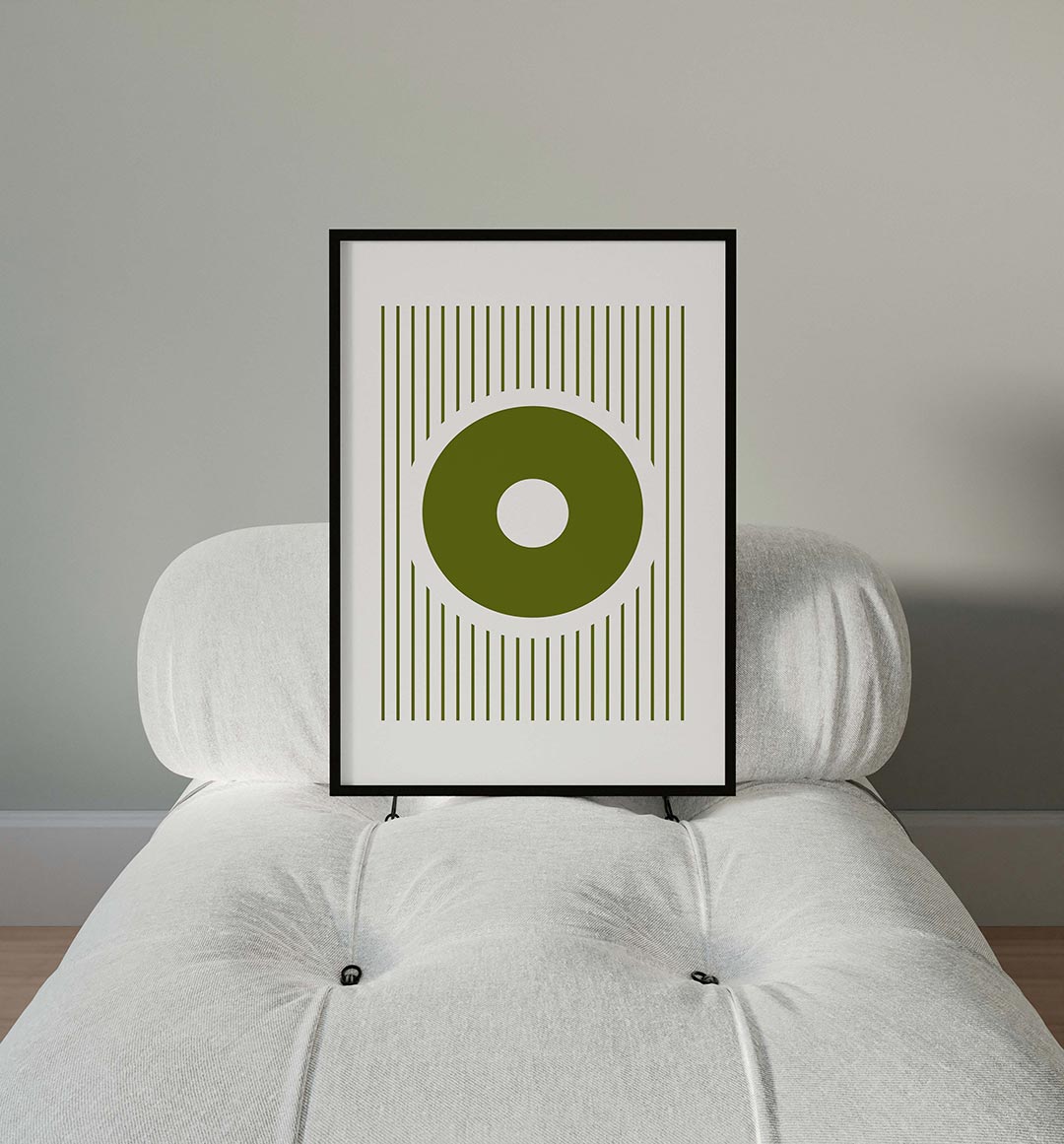 Cirkel en lijnen Poster