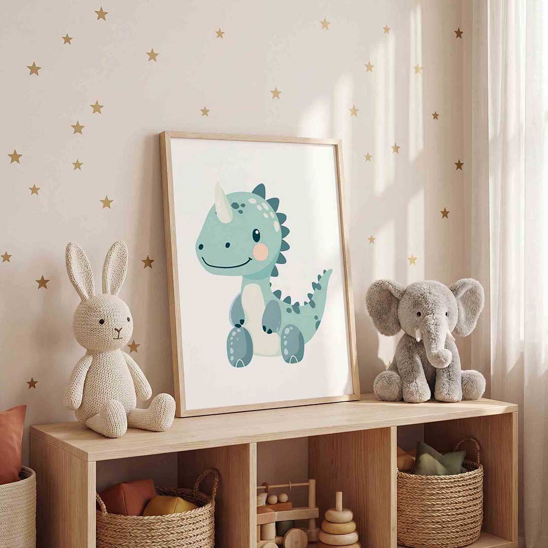 Schattige dinosaurus Poster