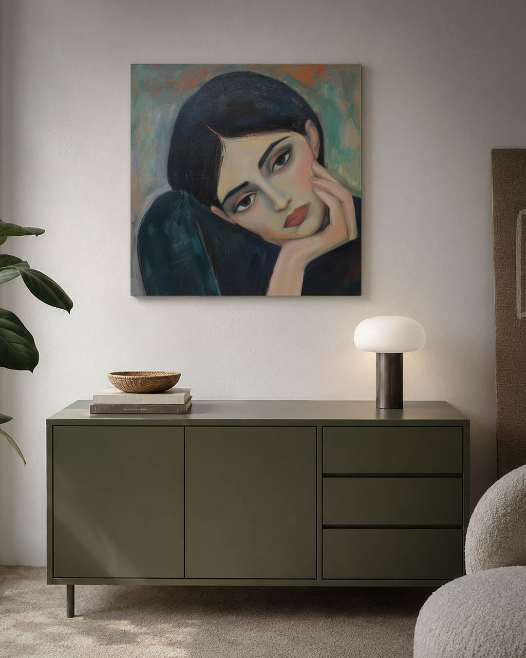 Dromerige blik Kunstwerk