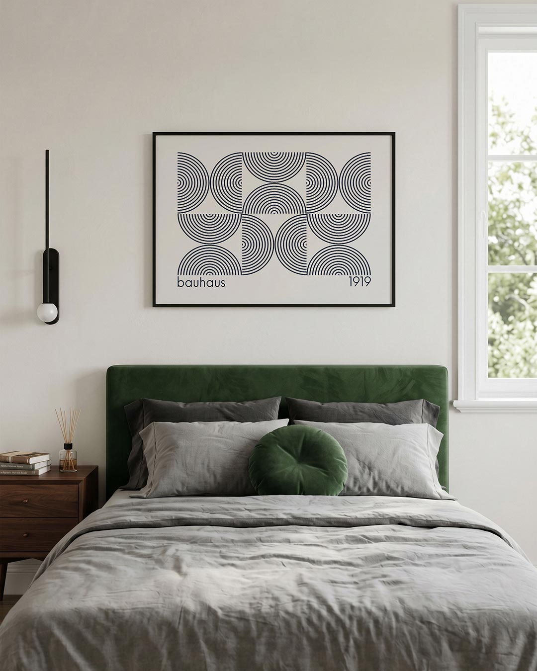 Cirkelritme en lijnen Poster
