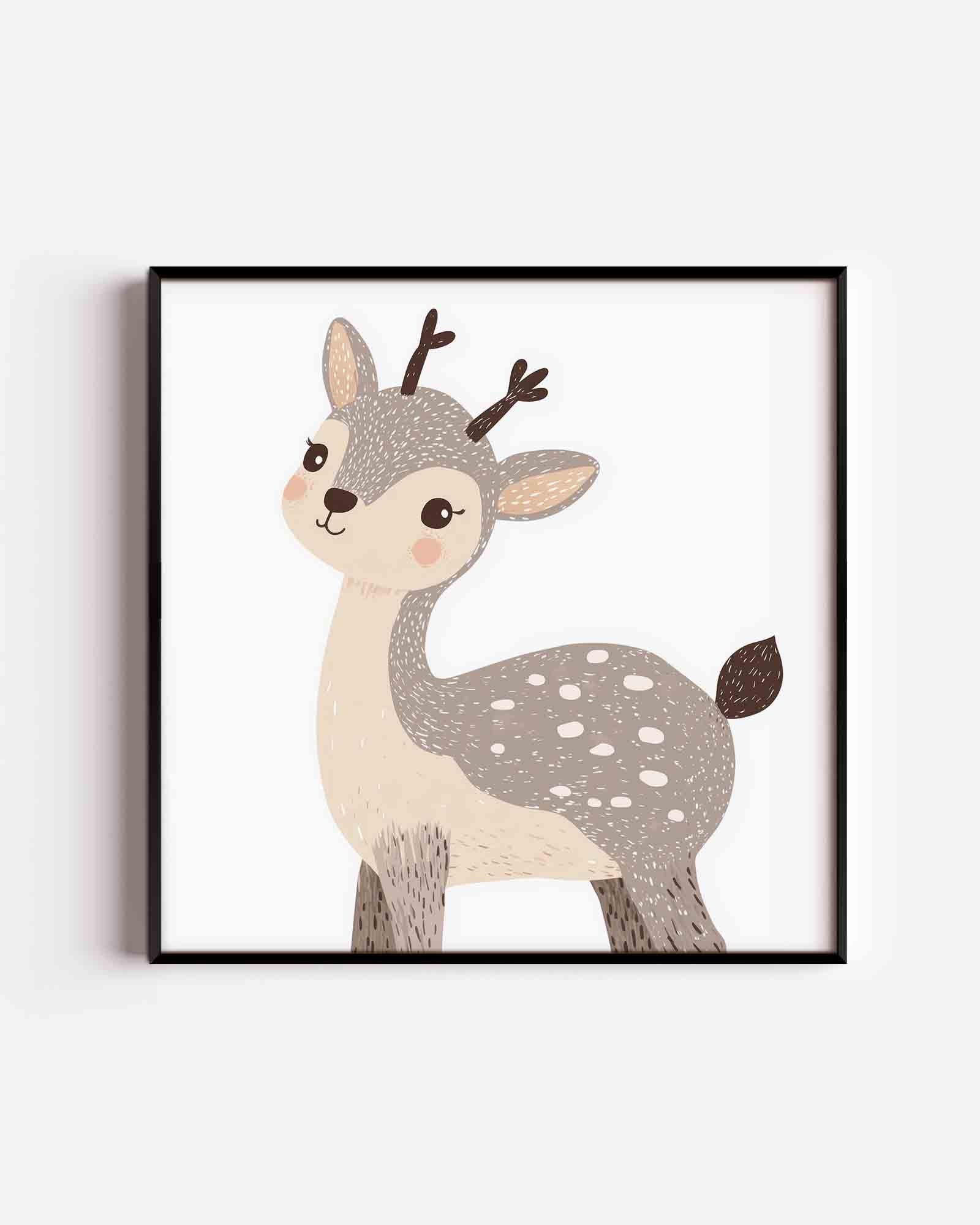 Schattig hert Poster