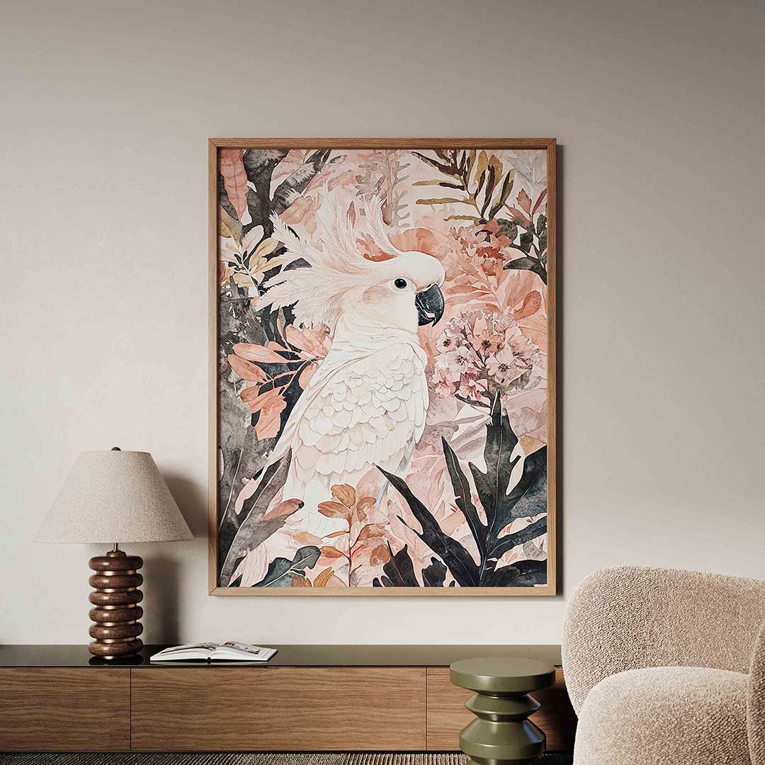 Witte kaketoe Poster