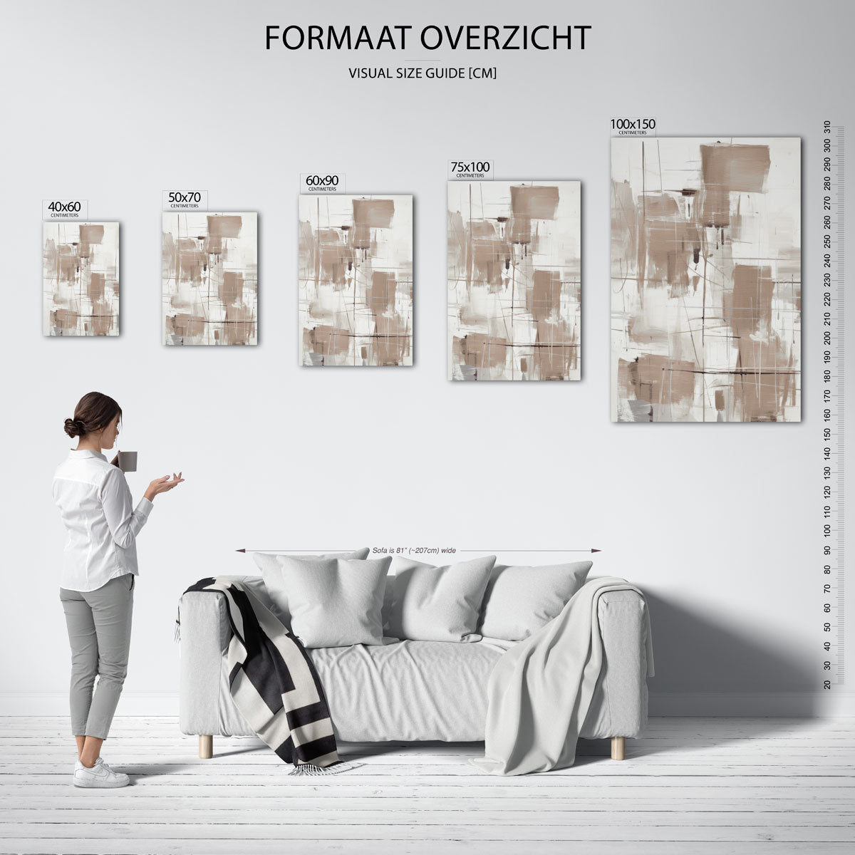 Geometrische vormen Kunstwerk