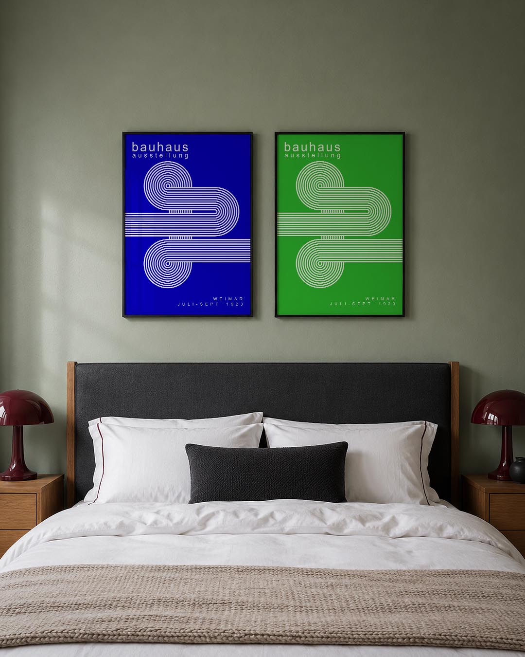Lijnen en cirkelpatronen Posterset