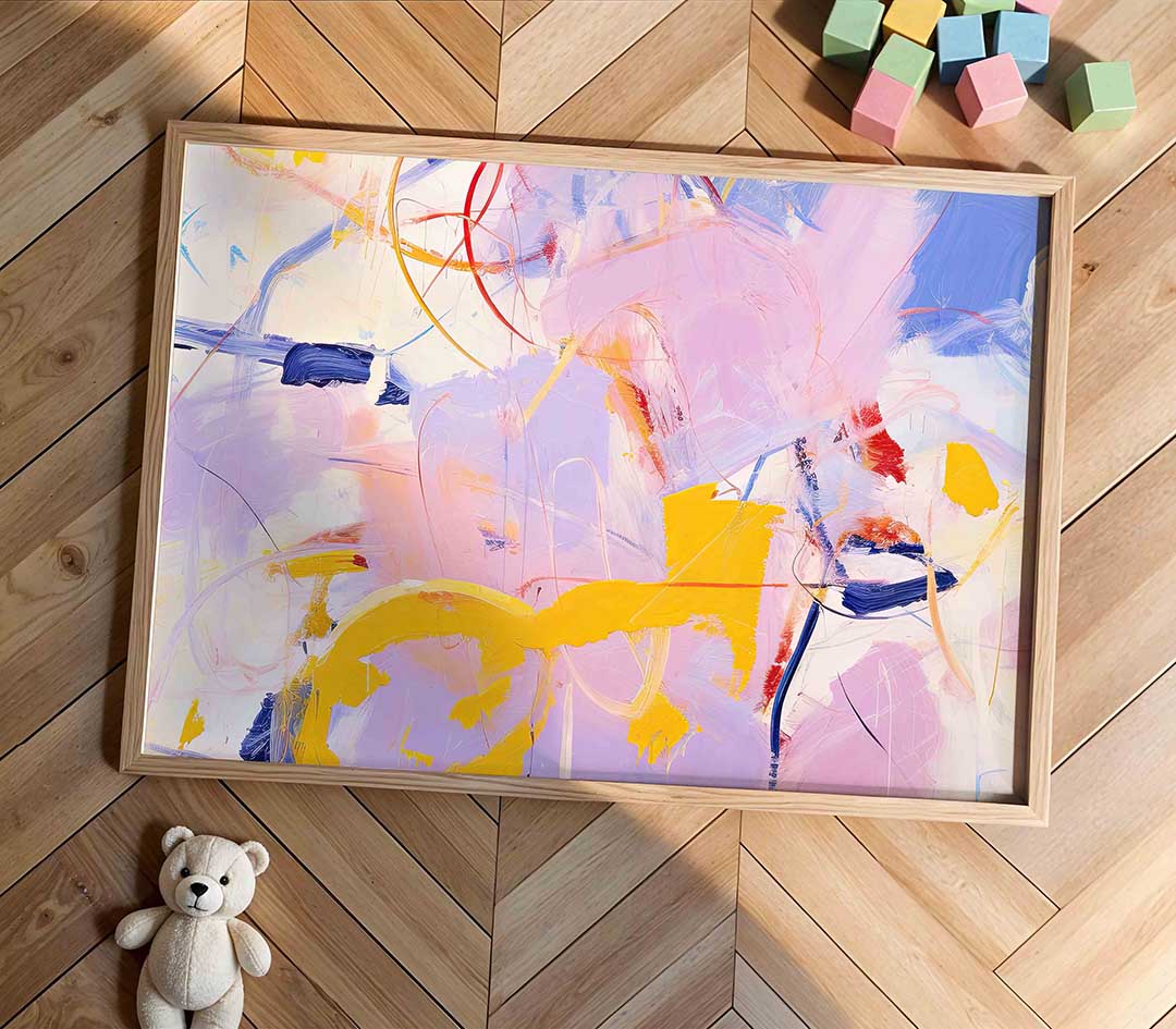 Abstracte vormen en kleuren Poster