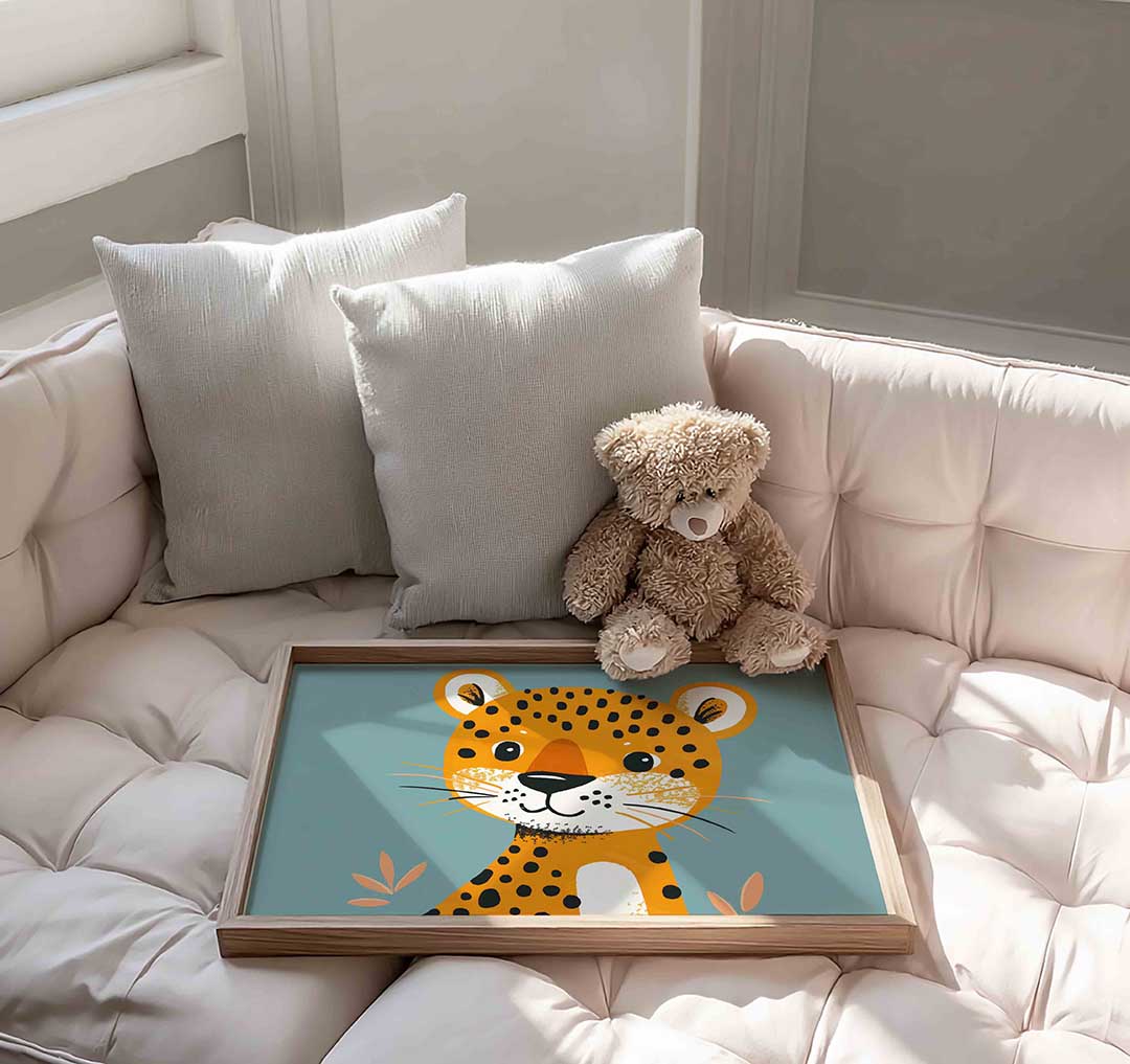 Schattige luipaard Poster