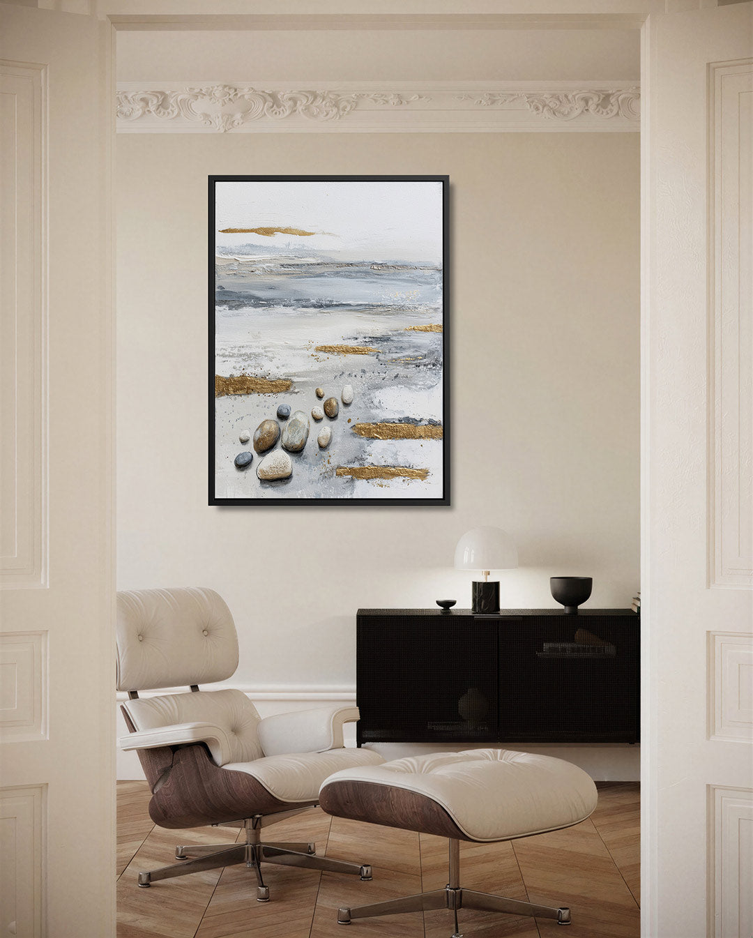 Rustige kustlijn Kunstwerk