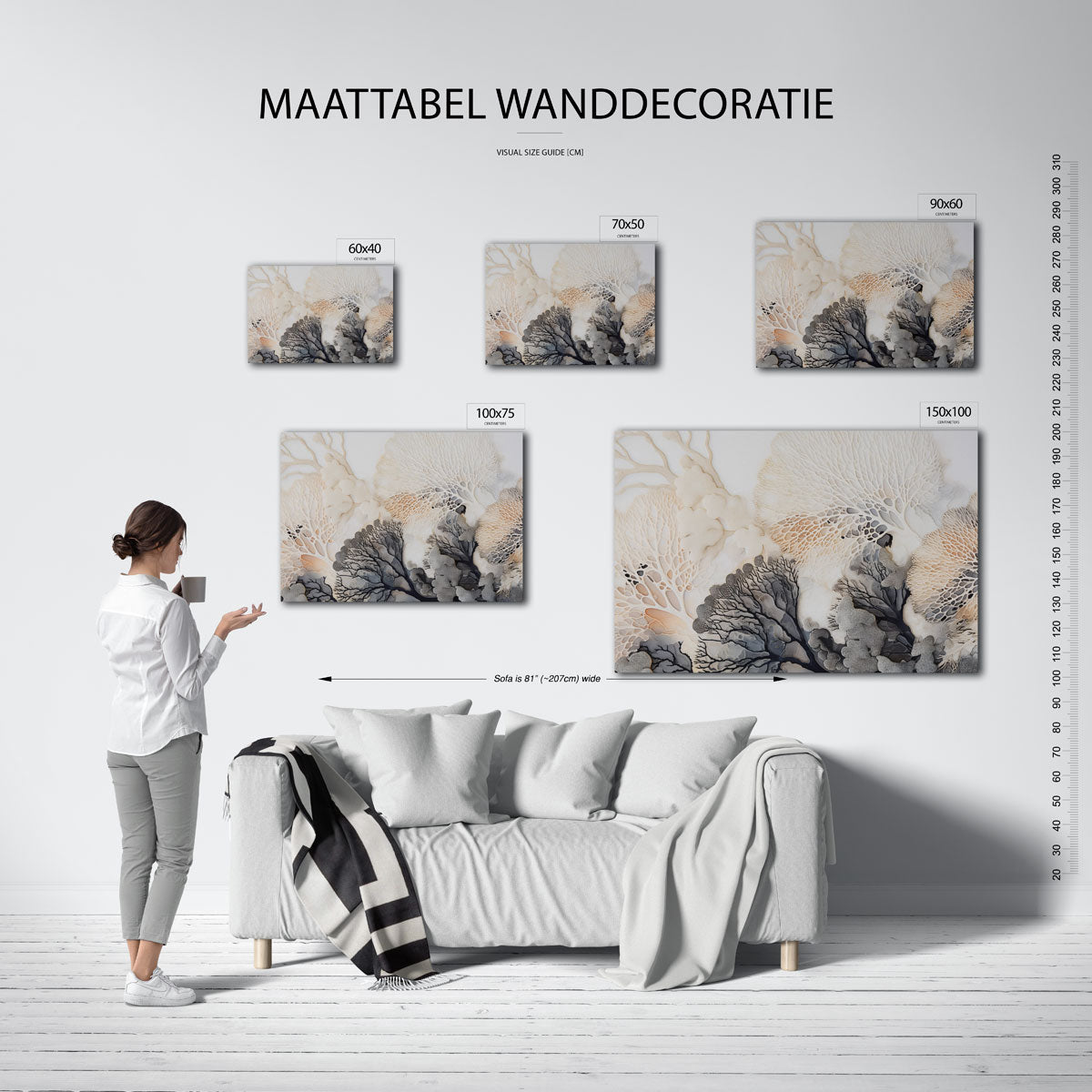 Organische patronen Kunstwerk