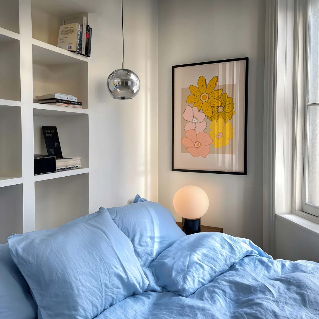 Bloemige Vormen Speelse Poster-WallArtistic