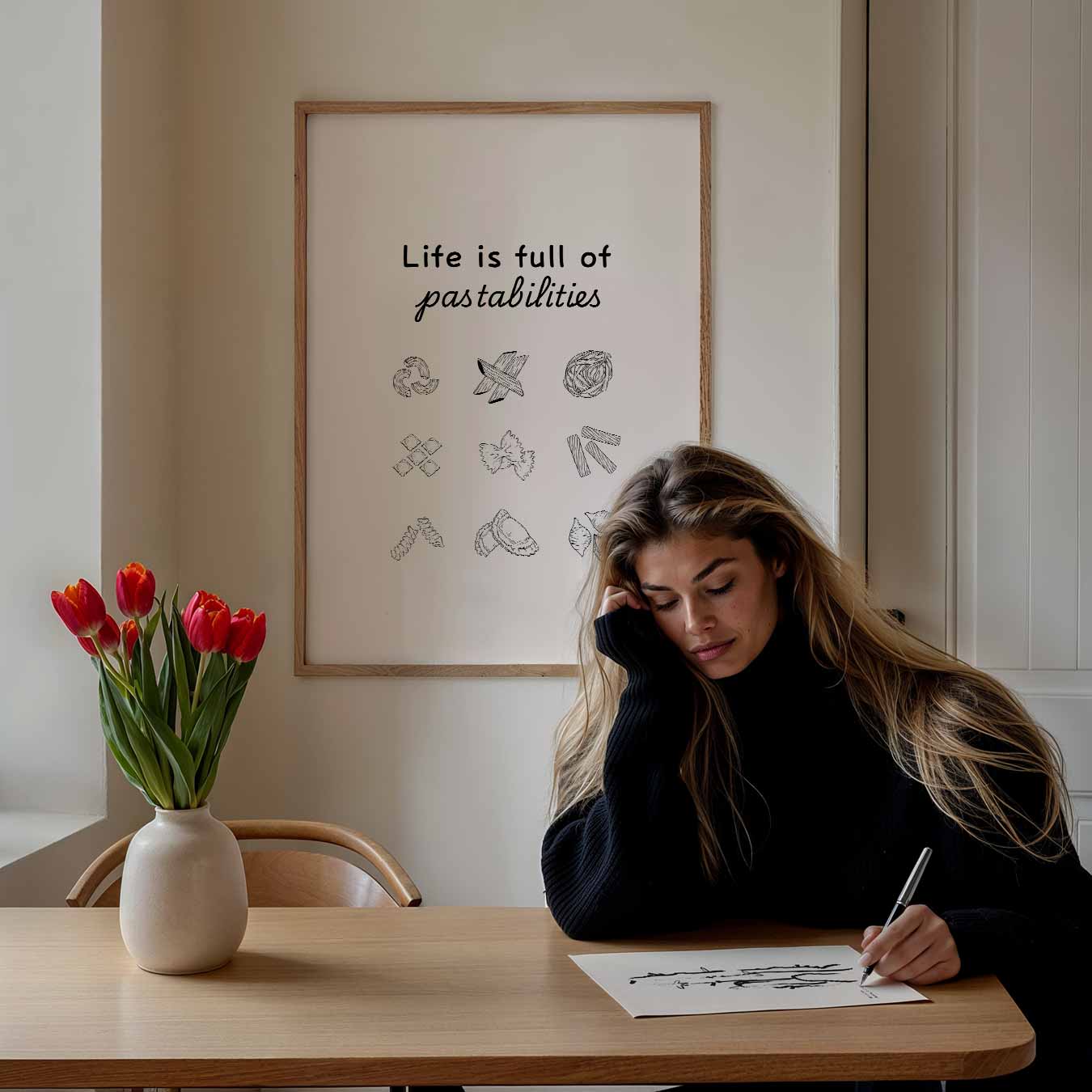 Pasta Mogelijkheden Poster-WallArtistic