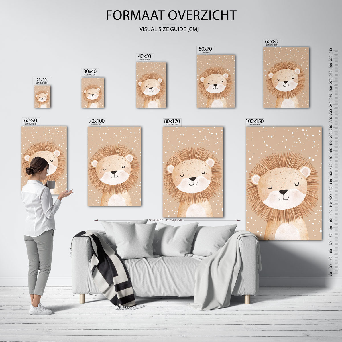 Slapende leeuw Poster