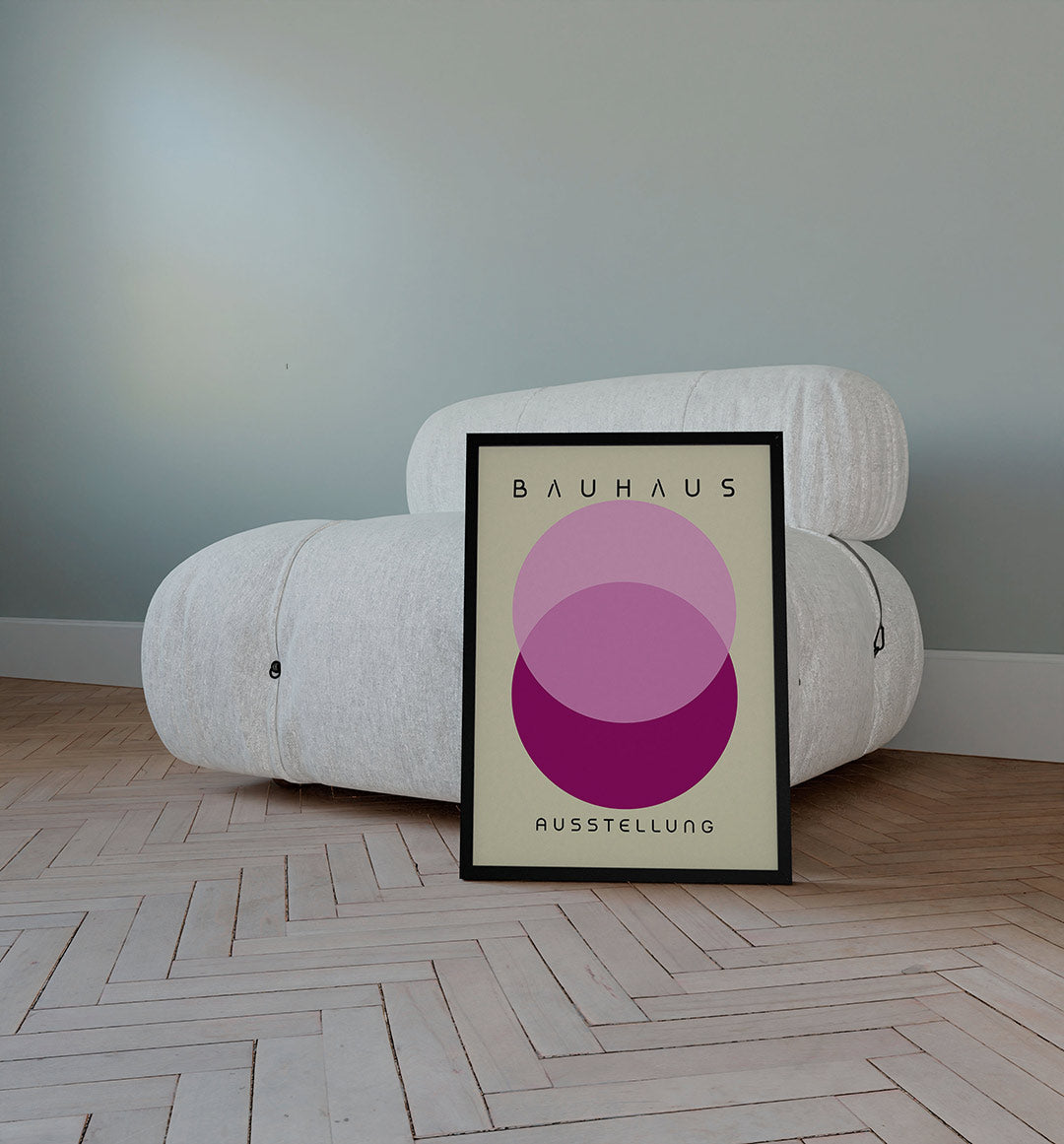Cirkelvormen en tekst Poster