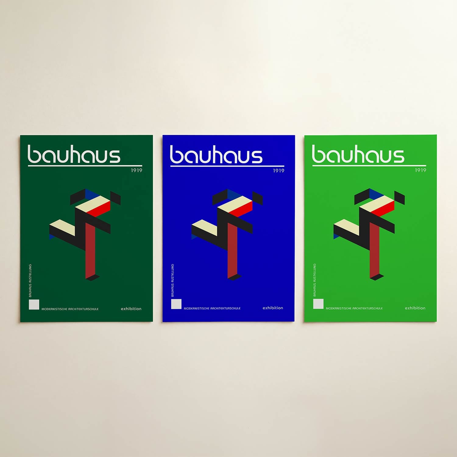 Kleur en lijnenspel Posterset