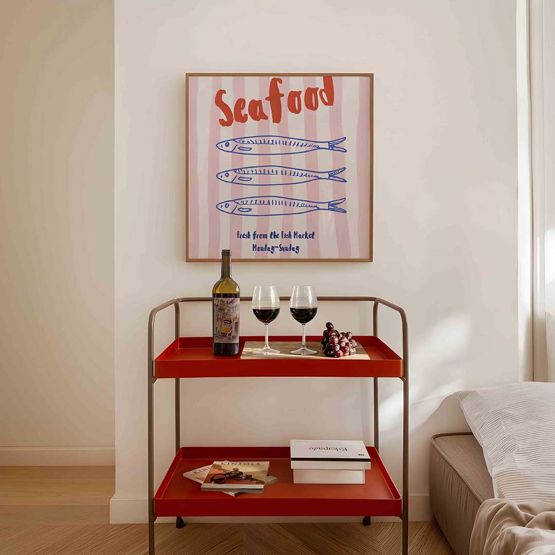 Seafood en vissen Poster