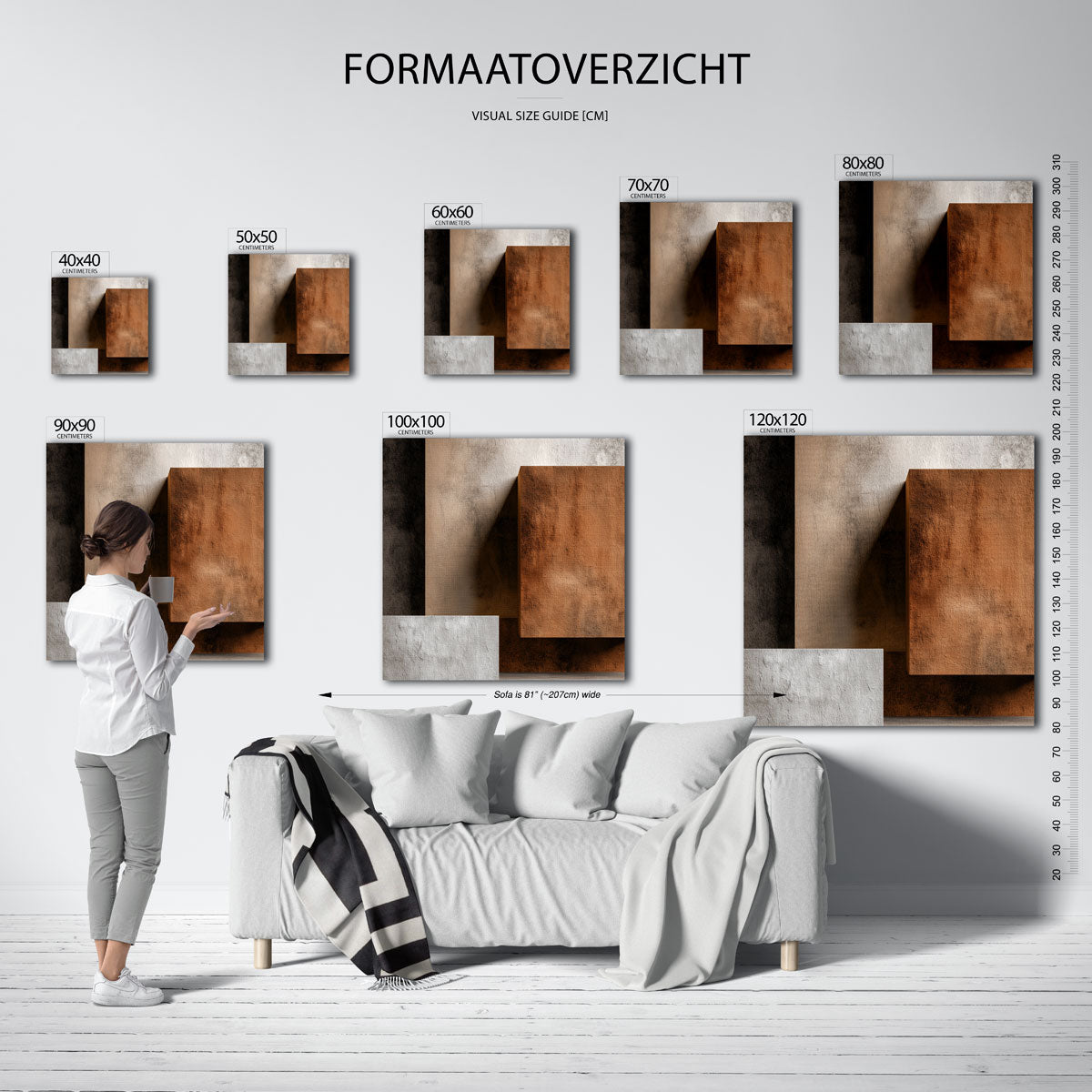 Abstracte textuur Poster