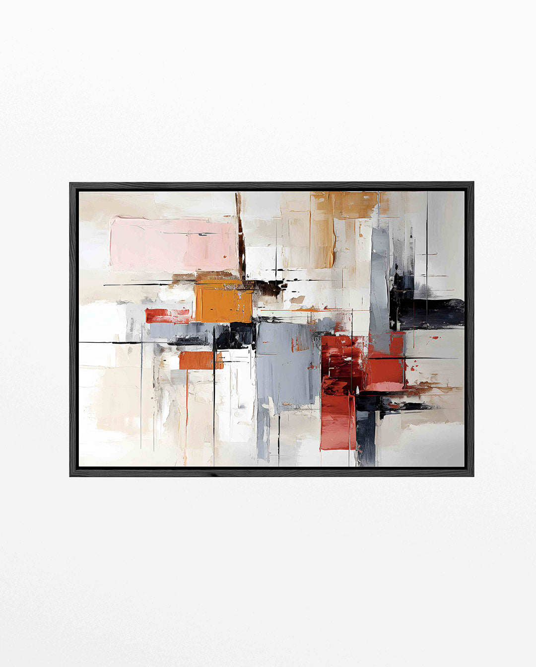 Geometrische kleurencompositie Kunstwerk