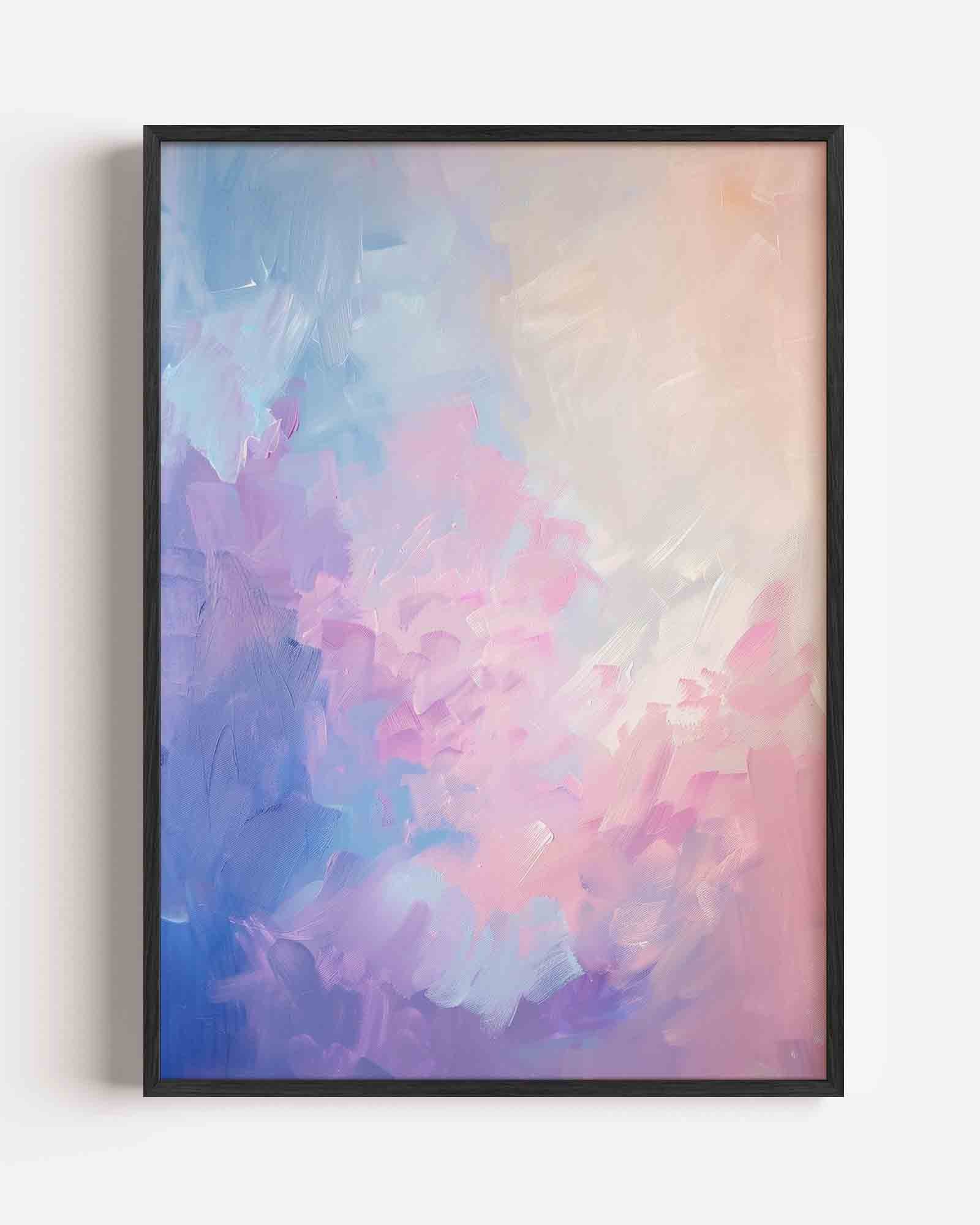 Pastelkleuren abstracte Poster