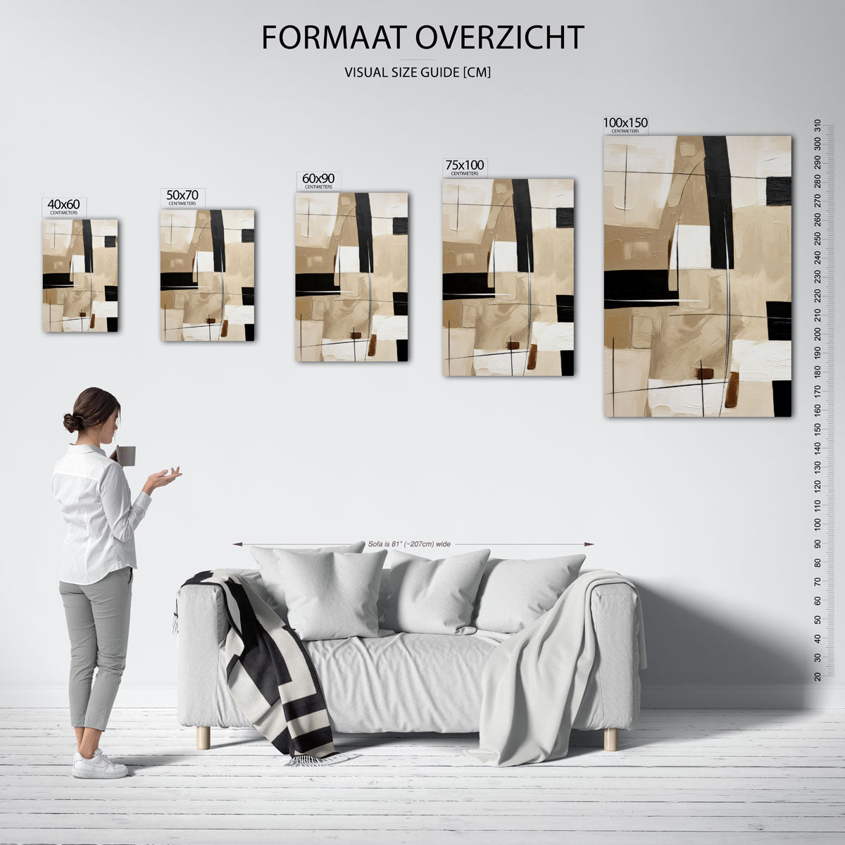 Geometrische vormen Kunstwerk