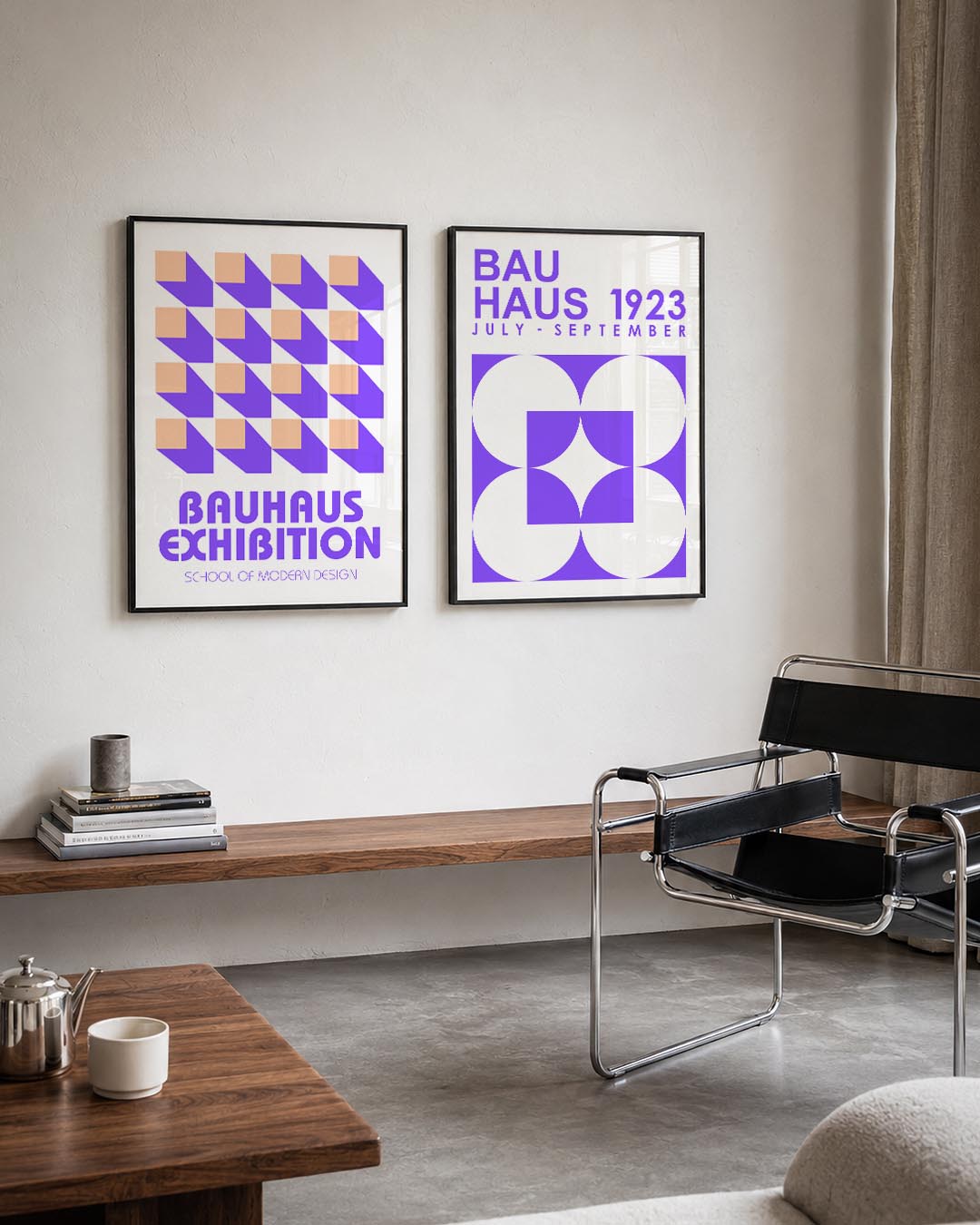 Vorm en schaduw Posterset