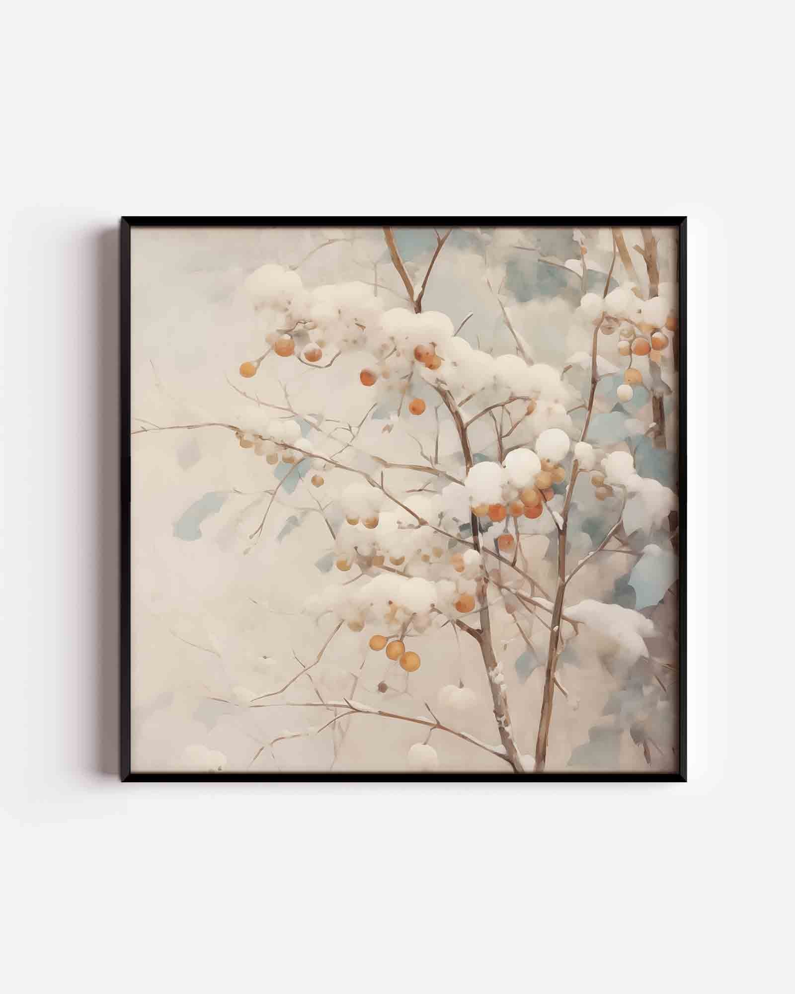 Takken met sneeuw Poster