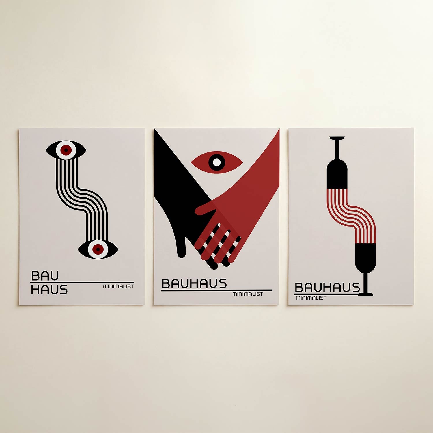 Ooglijnenspel Posterset