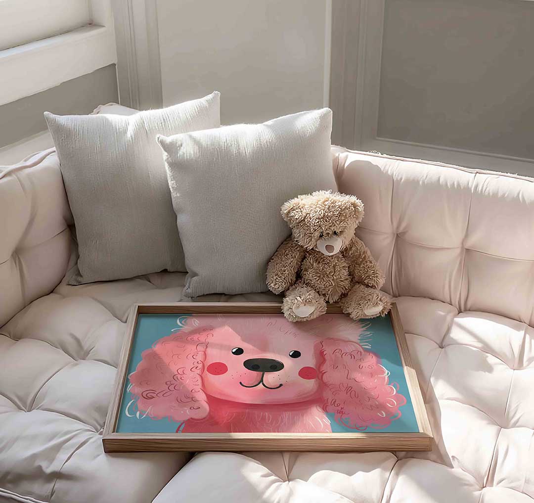 Roze poedel Poster
